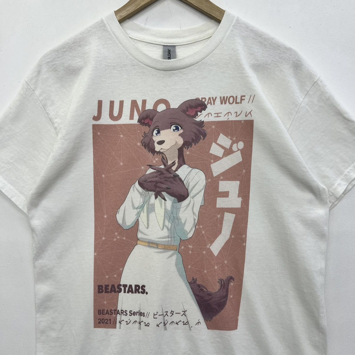 Anime Beastars Anime Series JUNO Gray Wolf Graphic Tshirt Size US M / EU 48-50 / 2 - 2 Thumbnail