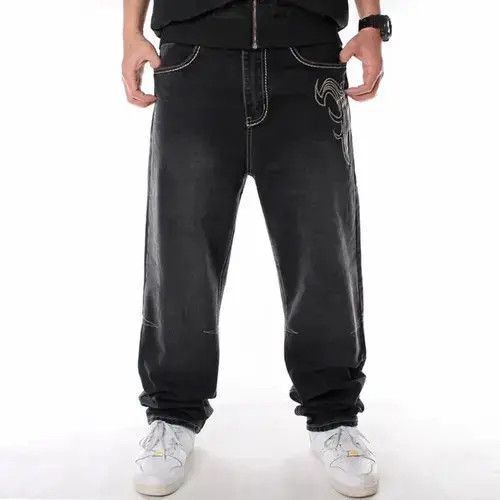 Japanese Brand × Jean Loose Baggy Jeans Hiphop Size US 33 - 2 Thumbnail
