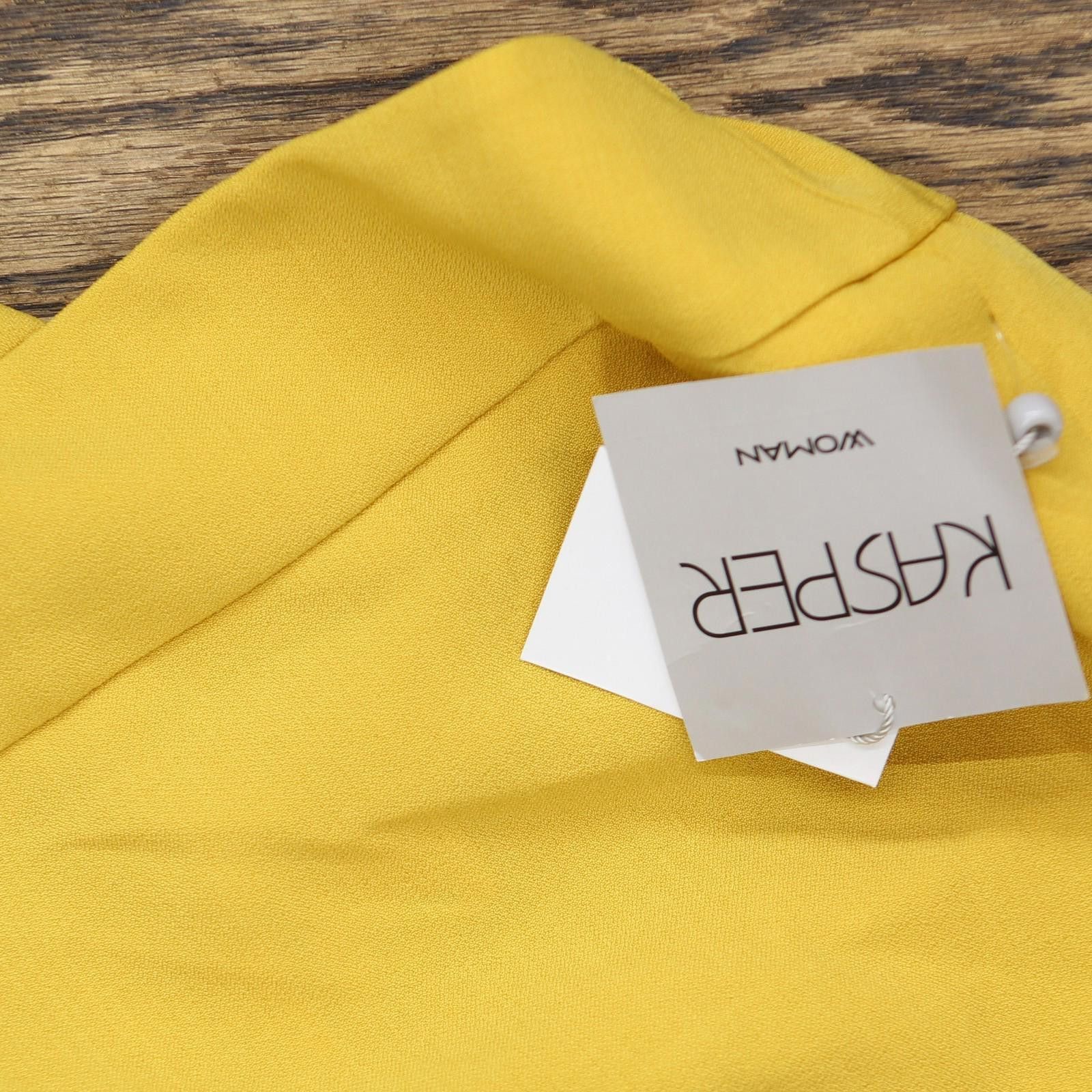 Other Nwt Kasper Front Slim Pant 10902147 Butterscotch Yellow 18w Size 40" / US 18 - 3 Thumbnail