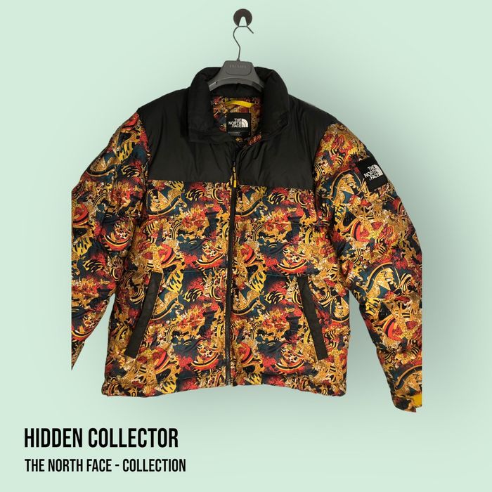 Nuptse jacket shop leopard yellow genesis