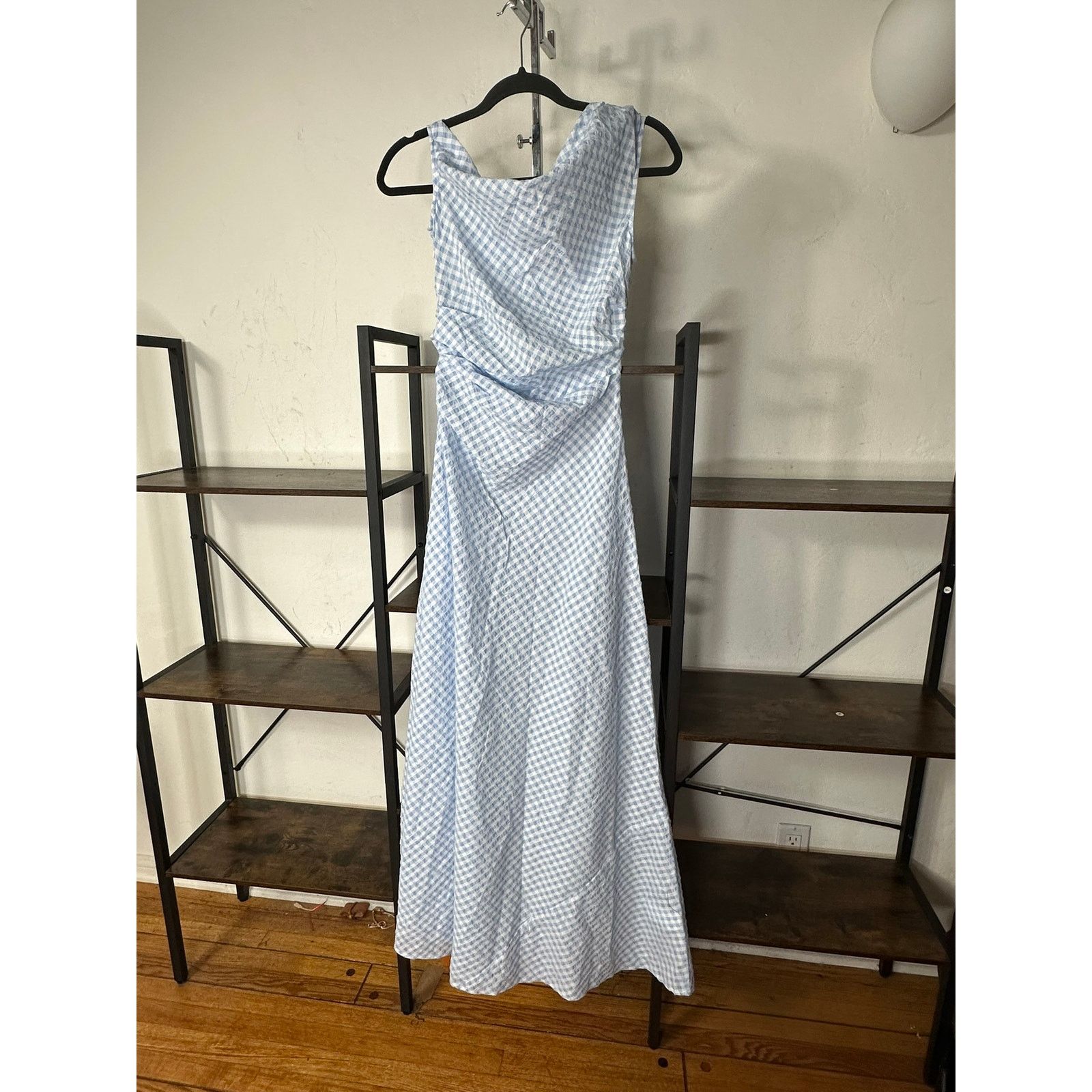 Staud STAUD Phare Maxi Dress Sky Gingham S Size S / US 4 / IT 40 - 2 Thumbnail