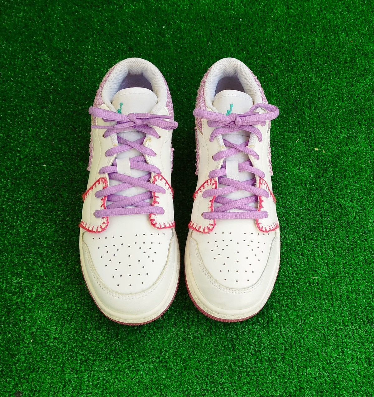 Jordan Brand Air Jordan 1 Low White Light Bordeaux Size US 6 / IT 36 - 2 Thumbnail
