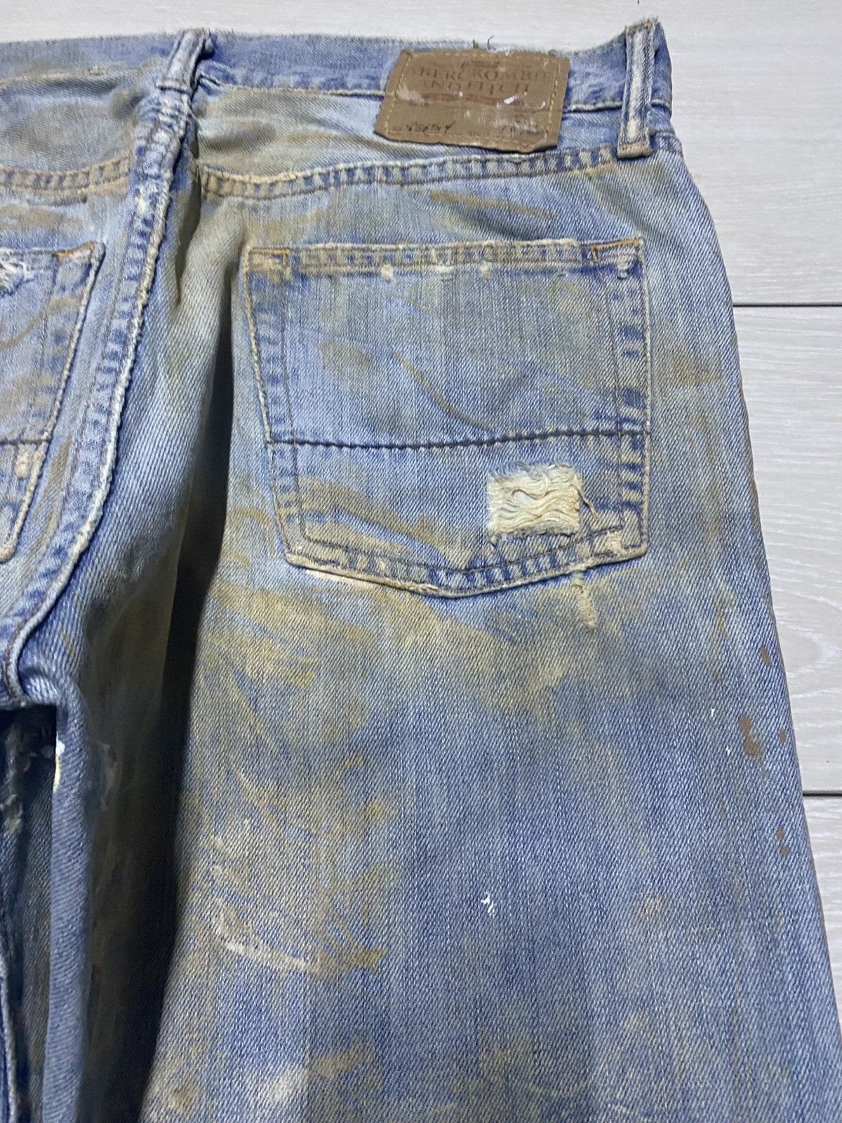 Seditionaries Vintage Handcraft Ambercrombie And Fitch Mud Wash Baggy Jean Size US 32 / EU 48 - 12 Thumbnail