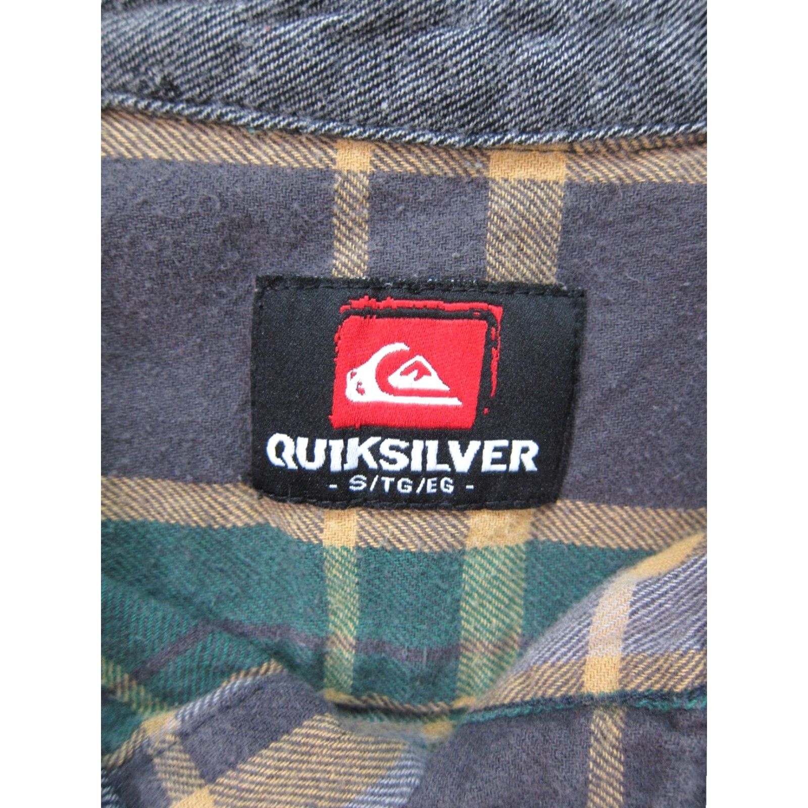 Quiksilver Quiksilver 100% Cotton Green Plaid Flannel Long Sleeve Shirt Men Small Size US S / EU 44-46 / 1 - 4 Thumbnail