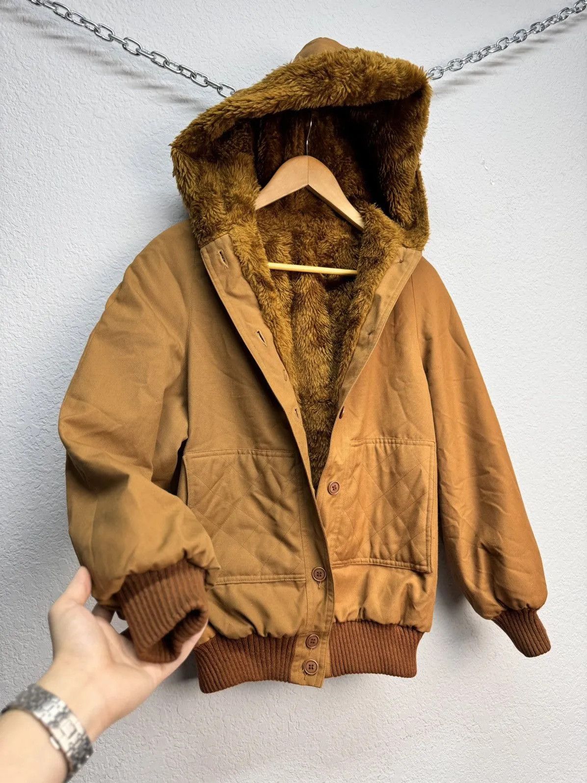 Hysteric Glamour × If Six Was Nine × Le Grande Bleu (L.G.B.) Japanese Punk Grunge Fur bomber STUDDED JACKET opium style Size US S / EU 44-46 / 1 - 5 Thumbnail