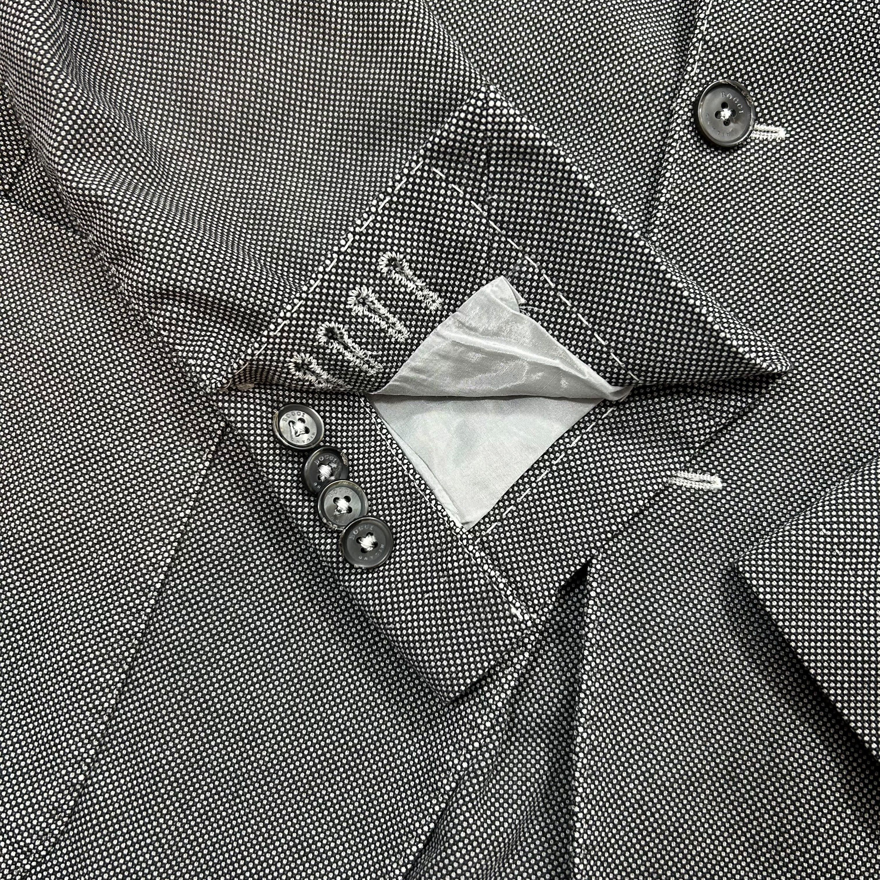 Boggi Boggi Milano Gray Cotton Blend Unlined Blazer Jacket Slim 48 Size 48R - 7 Thumbnail