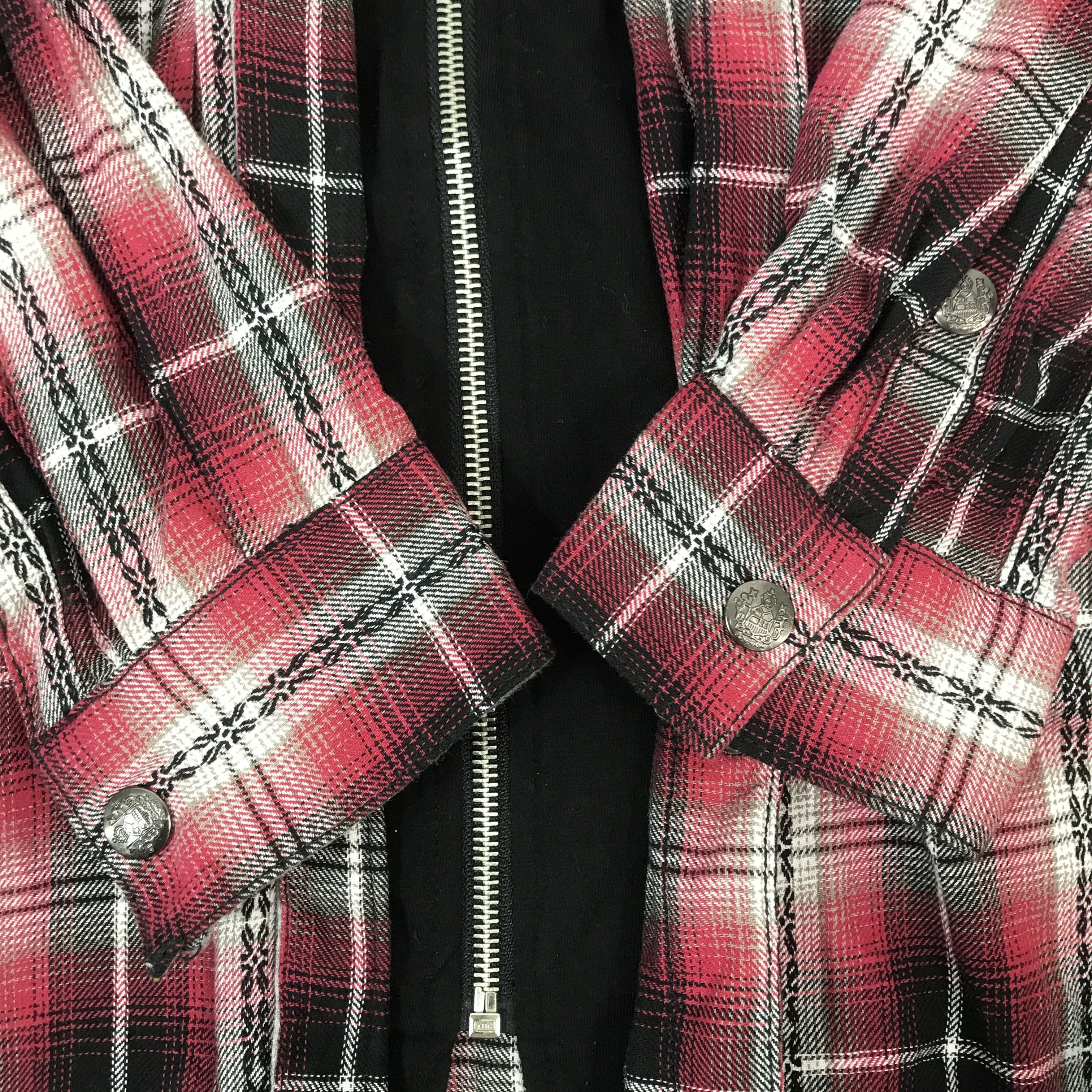 Japanese Brand Vintage 31040=&kkone flannel design double Jacket Size US L / EU 52-54 / 3 - 9 Thumbnail