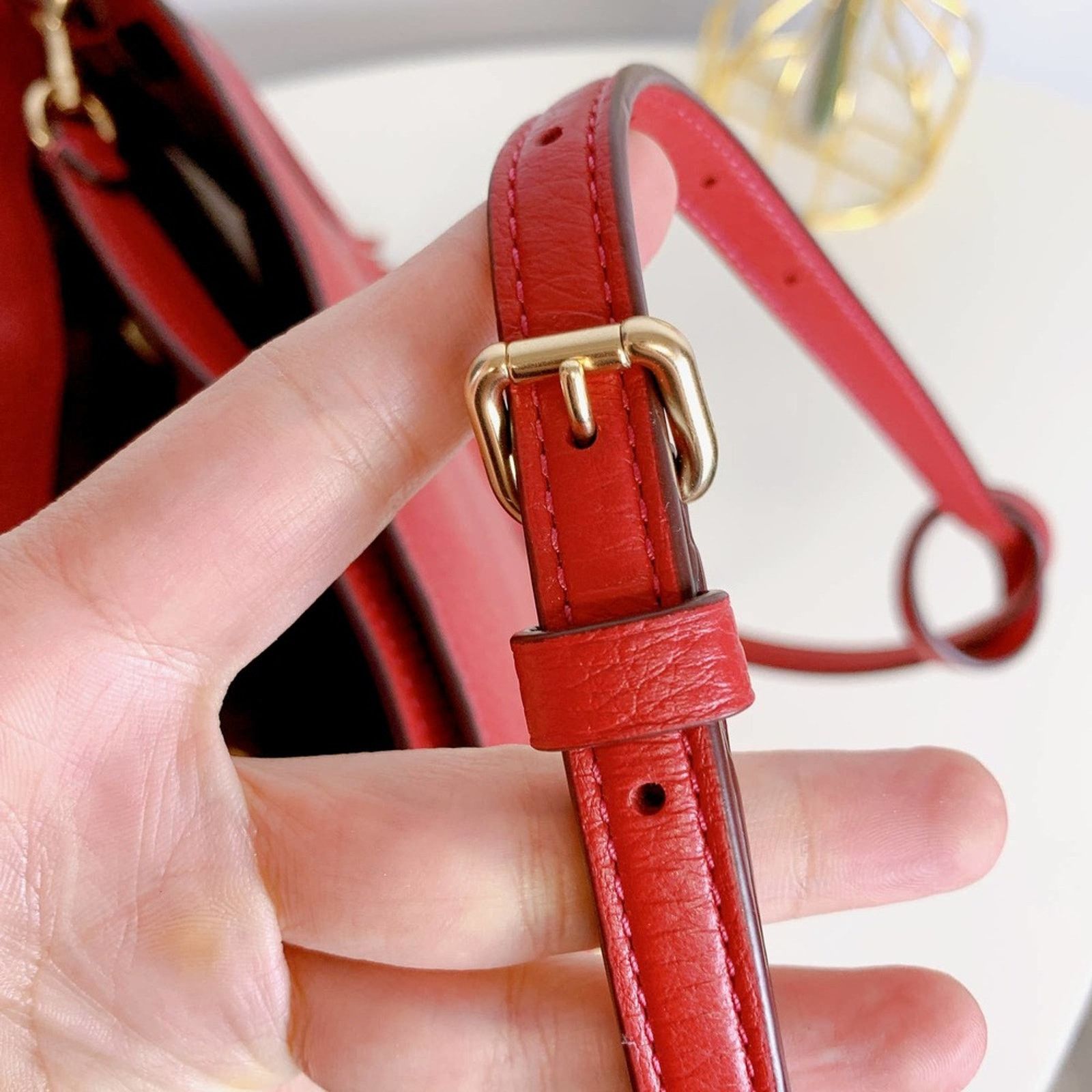 Coach Coach CE555 Andy Crossbody In Gold/Red Apple Size ONE SIZE - 8 Thumbnail