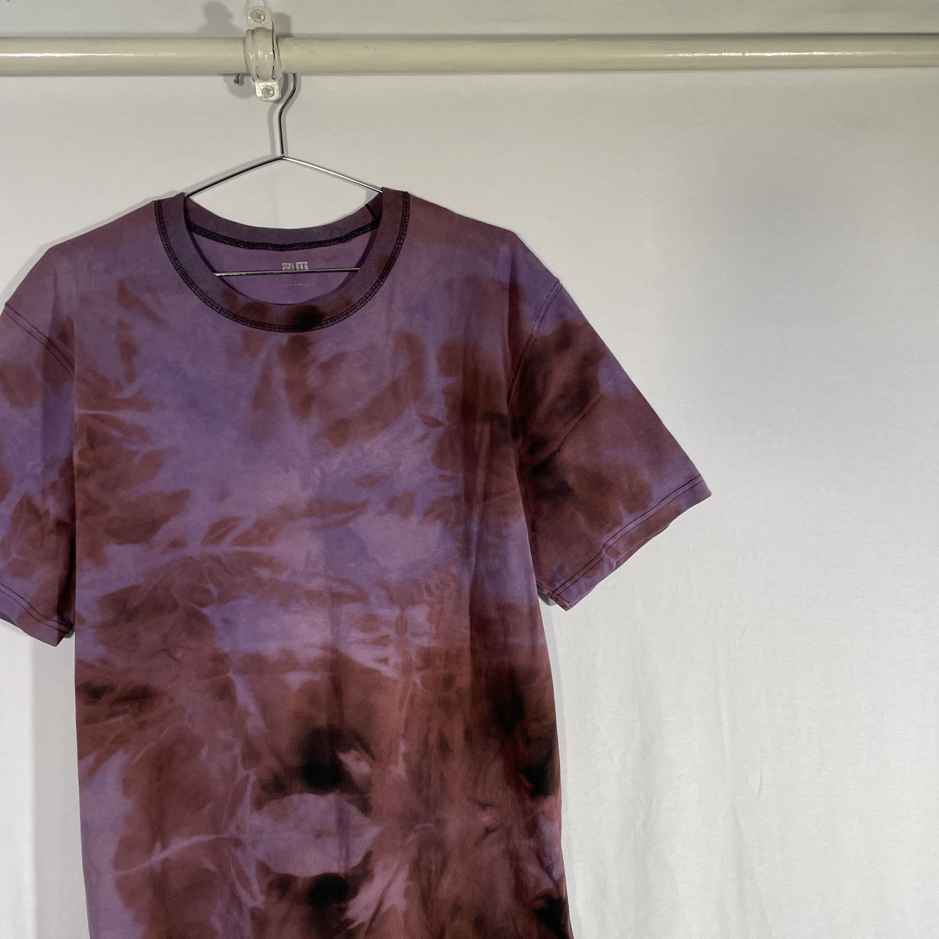 Uniqlo Custom Reworked T-Shirt – Purple Tie-Dye Wash Vintage size L Size US L / EU 52-54 / 3 - 4 Thumbnail