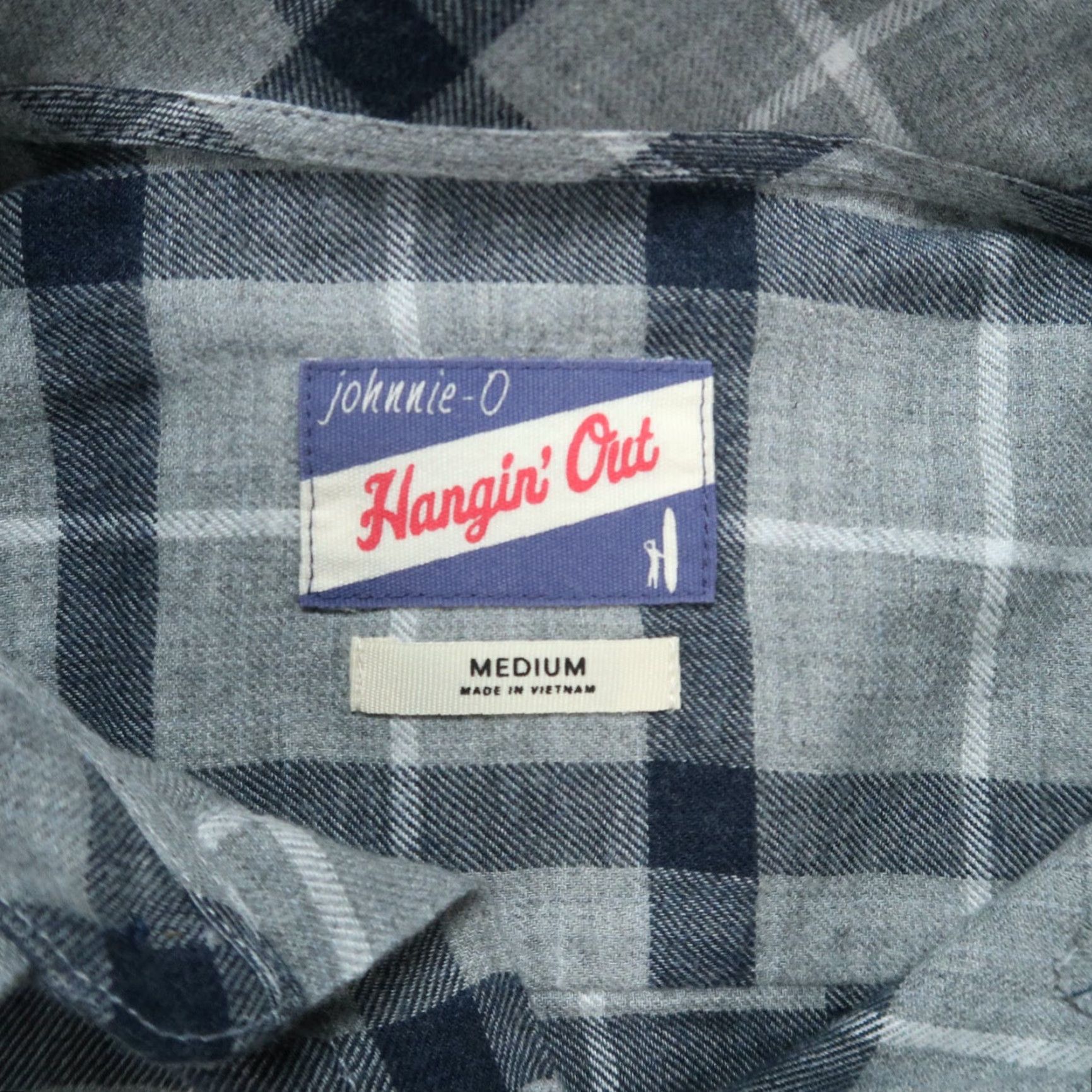 johnnie-O Johnnie O Shirt Mens Medium Light Gray Fischer Plaid Long Sleeve Button NWT Size US M / EU 48-50 / 2 - 3 Thumbnail
