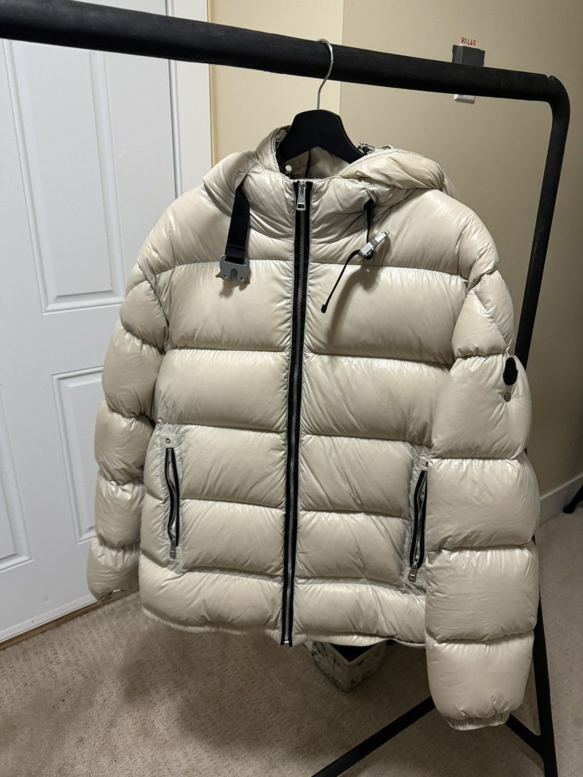 MONCLER ALYX 95M ダウンジャケット 1 ホワイト alyx ホワイト（白）系 MONCLER(モンクレール) アウター