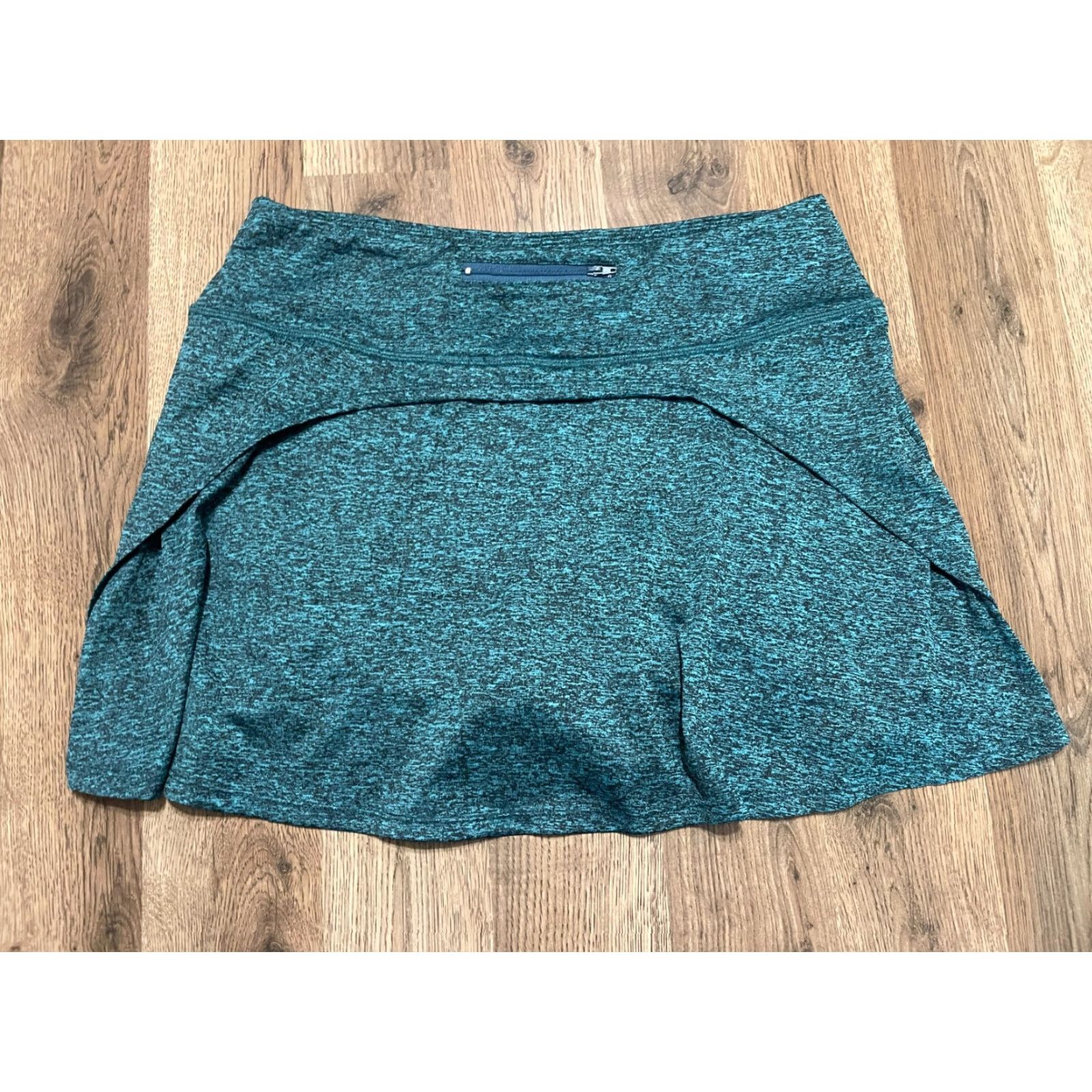 Vintage Fulbelle Skirt, Womens Size Large, Skort, Pocket, Black, Green, Mini, Golf/Tennis, Casual, Short, B Size 36" / US 14 / IT 50 - 2 Thumbnail