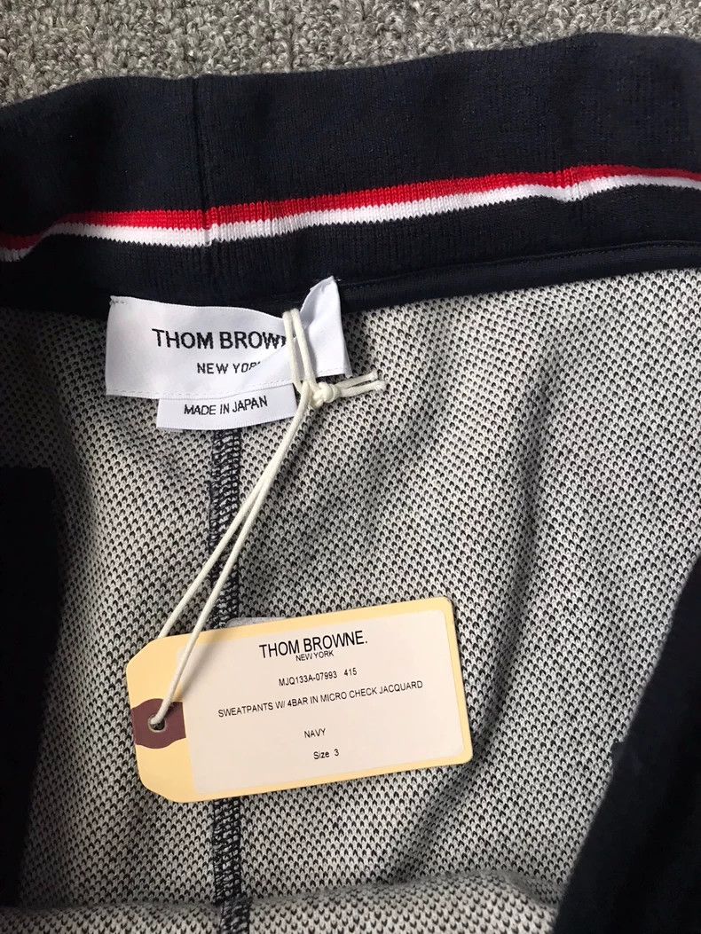 Thom Browne Thom Browne size3 Classic four-barrel trousers with a check Size US 27 - 5 Thumbnail