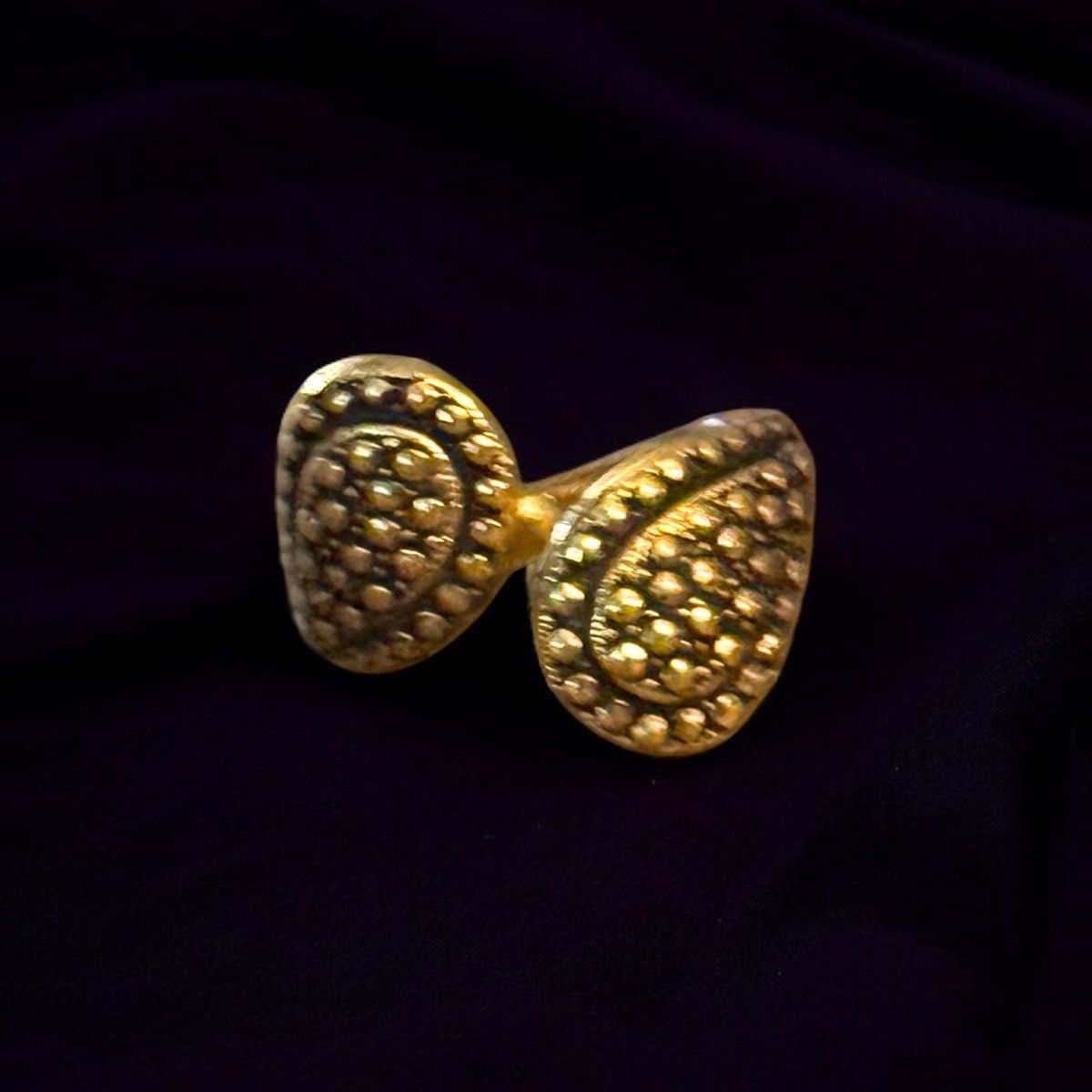 Vintage Vintage golden teardrop wrap ring Size ONE SIZE - 1 Thumbnail