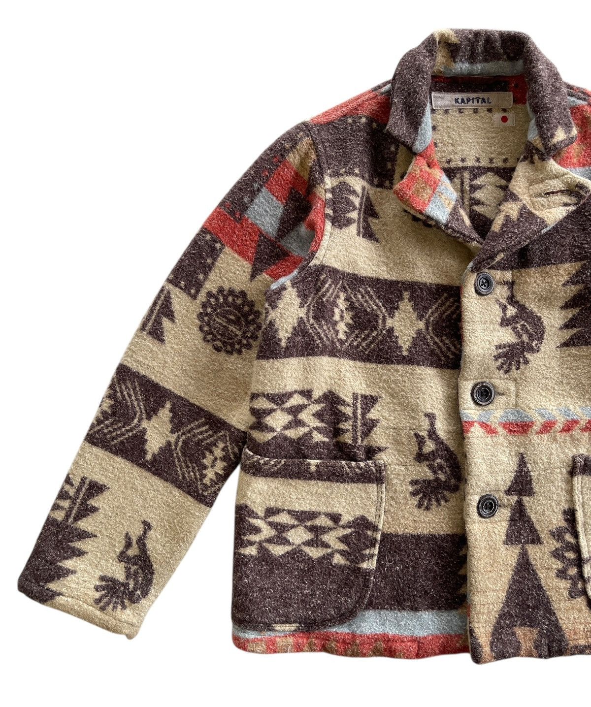 Kapital Kapital Native Printed Wool Jacket Size US XS / EU 42 / 0 - 6 Thumbnail