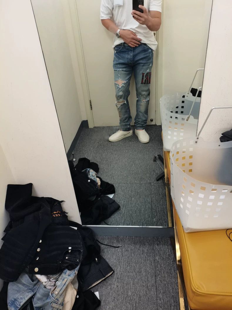 Amiri Amiri Men's ripped tight jeans 2501-Nextarrow Size US 33 - 8 Thumbnail