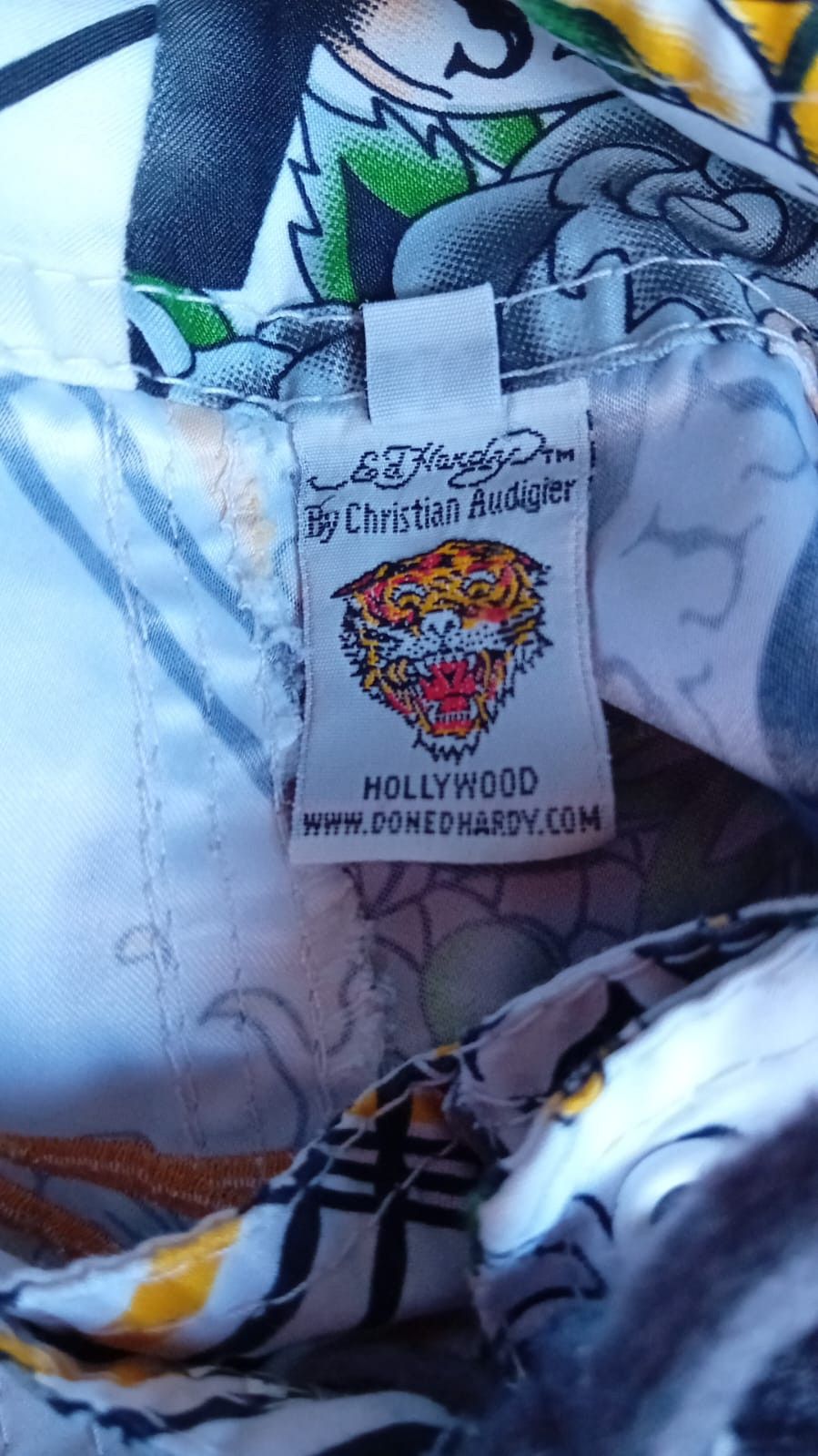 Christian Audigier × Ed Hardy Ed Hardy by Christian Audigier Koi Fish Board Shorts Trunks Size US 36 / EU 52 - 8 Thumbnail