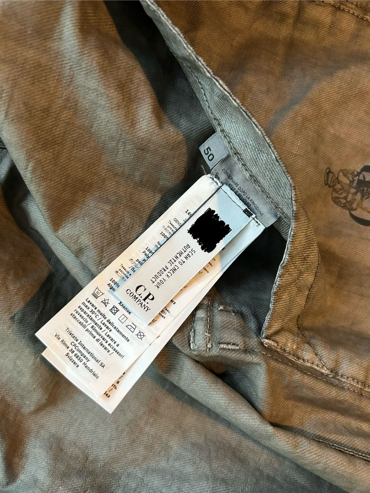 C.P. Company C.P. Company Logo Hooded Jacket in Gray rain jacket Size US L / EU 52-54 / 3 - 9 Thumbnail