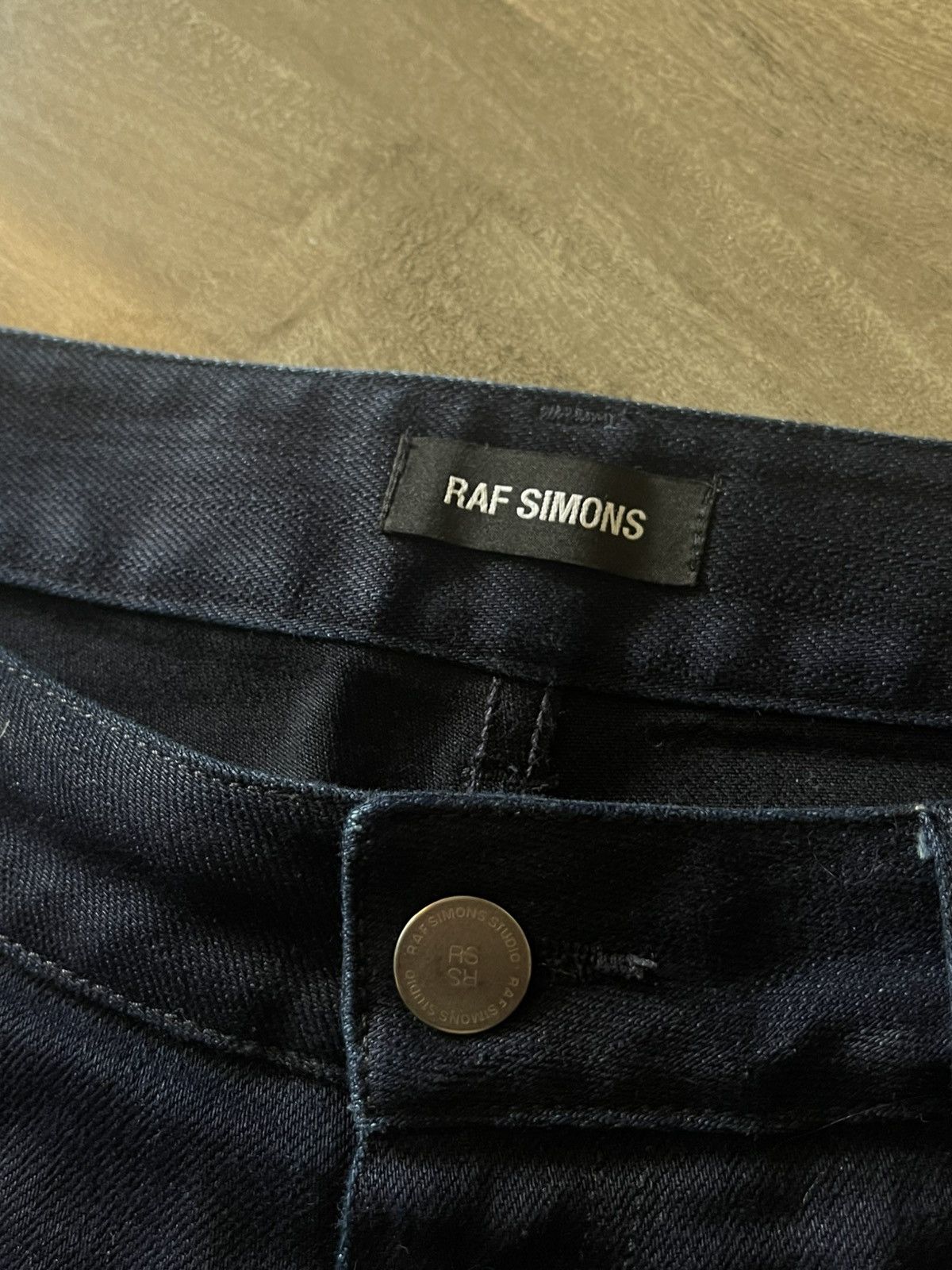 Raf Simons Raf Simons Navy AW19 “Drugs” Blue/ Grey LSD/XTC Jeans Size US 32 / EU 48 - 8 Thumbnail