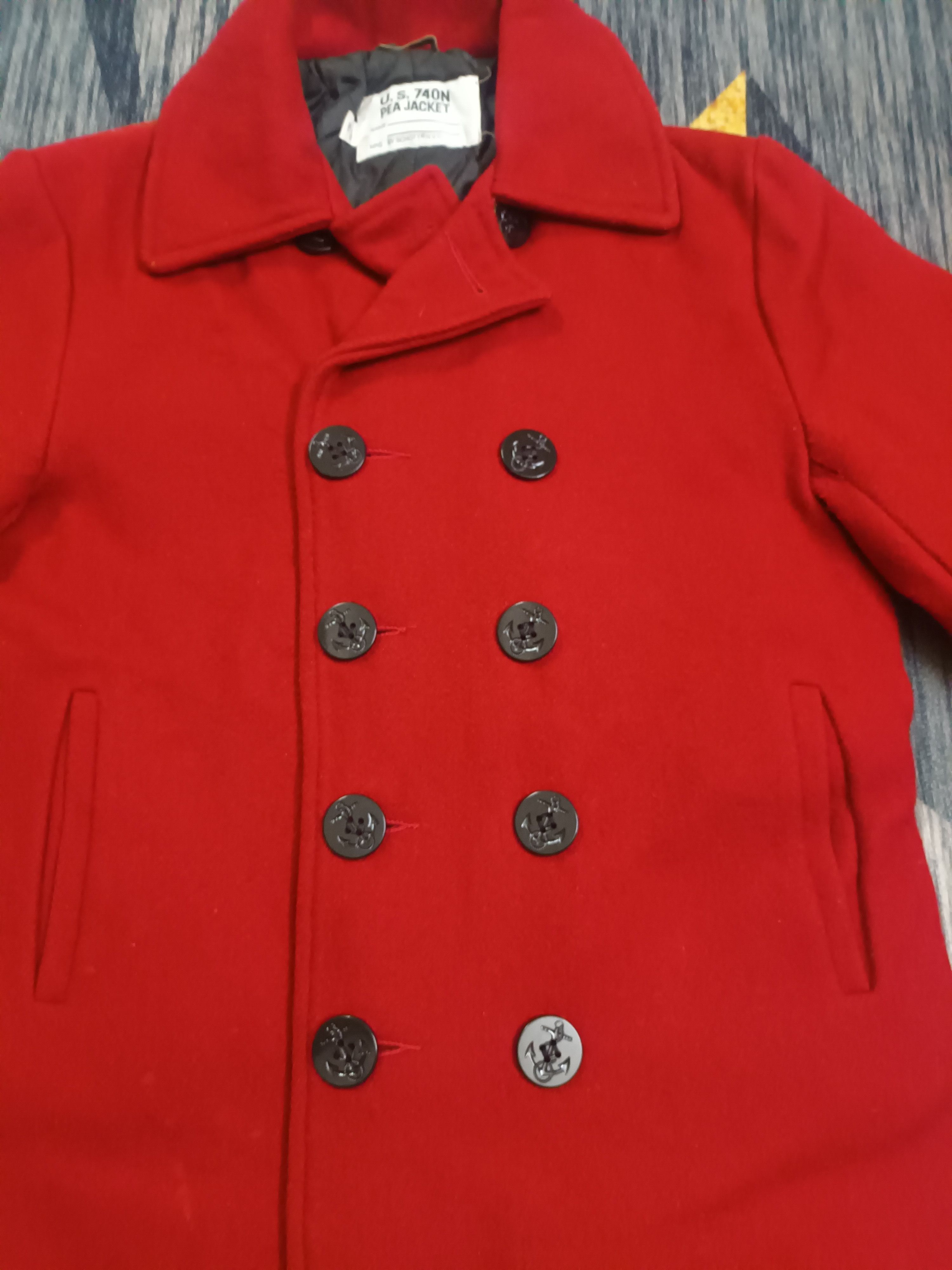 Schott 🔥 US 740N PEA JACKET 🔥 Size US M / EU 48-50 / 2 - 6 Thumbnail