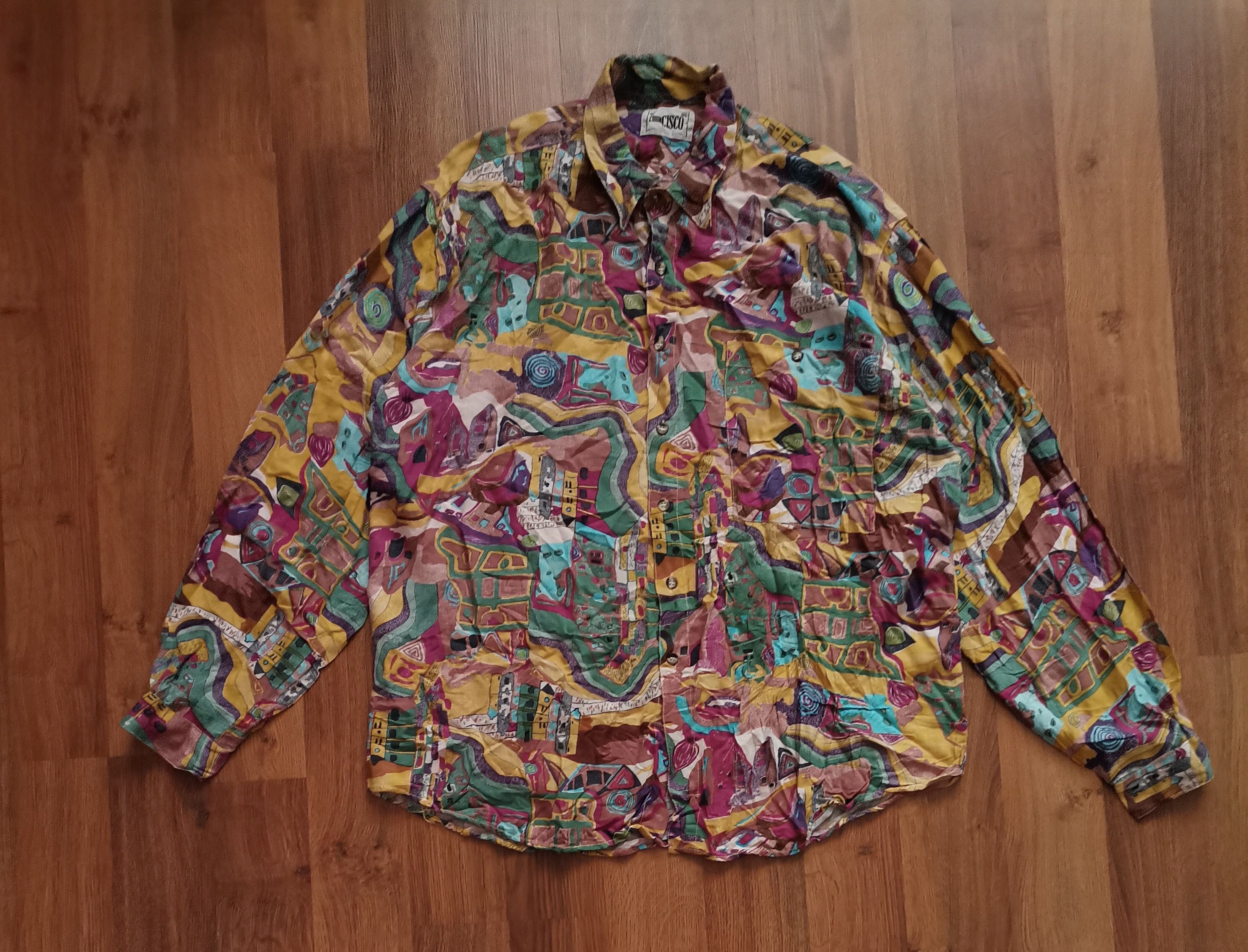 Vintage Vintage Cohin Cisco Abstract Shirt Size US XL / EU 56 / 4 - 1 Thumbnail
