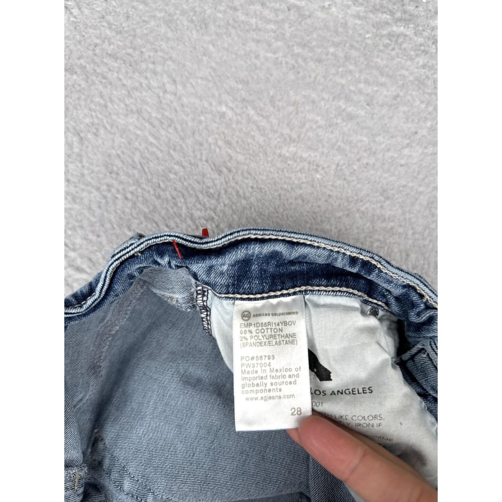 Vintage AG Adriano Goldschmied Bootcut Jeans Womens 28 Blue Wash Mid Rise Stretch Denim 5-Pocket USA Size 28" / US 6 / IT 42 - 7 Thumbnail