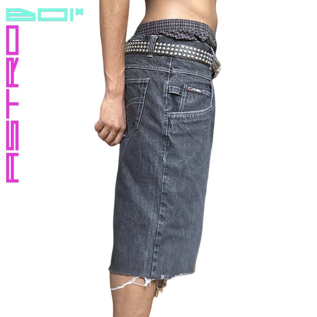 Fubu VINTAGE FUBU GREY BAGGY Y2K SKATER SHORTS _ 36" Size US 36 / EU 52 - 3 Thumbnail