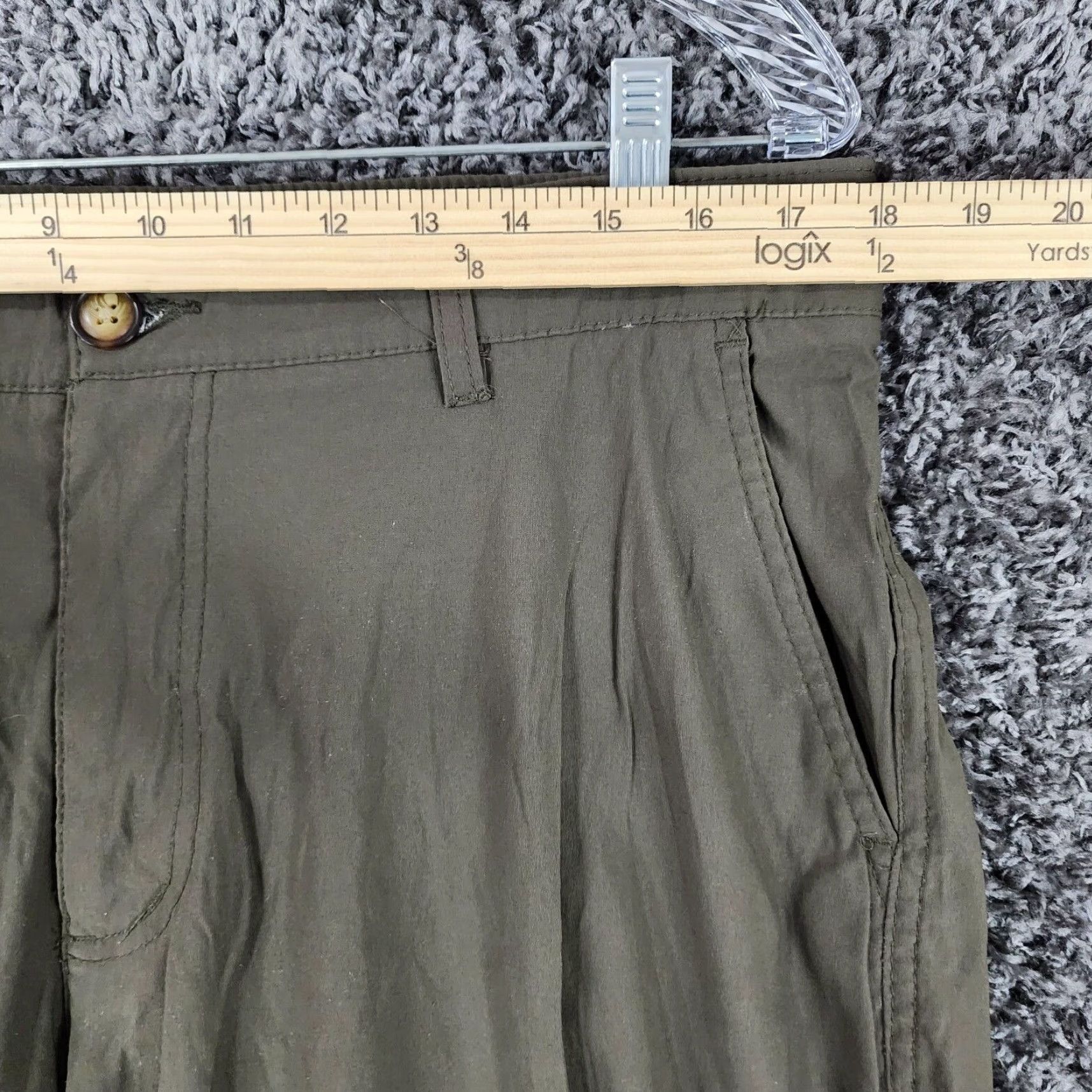 Vintage VINTAGE UB Tech Mens Pants Nylon Straight Leg Outdoor 36x31 Green Chino 90s Mens Size US 36 / EU 52 - 4 Thumbnail