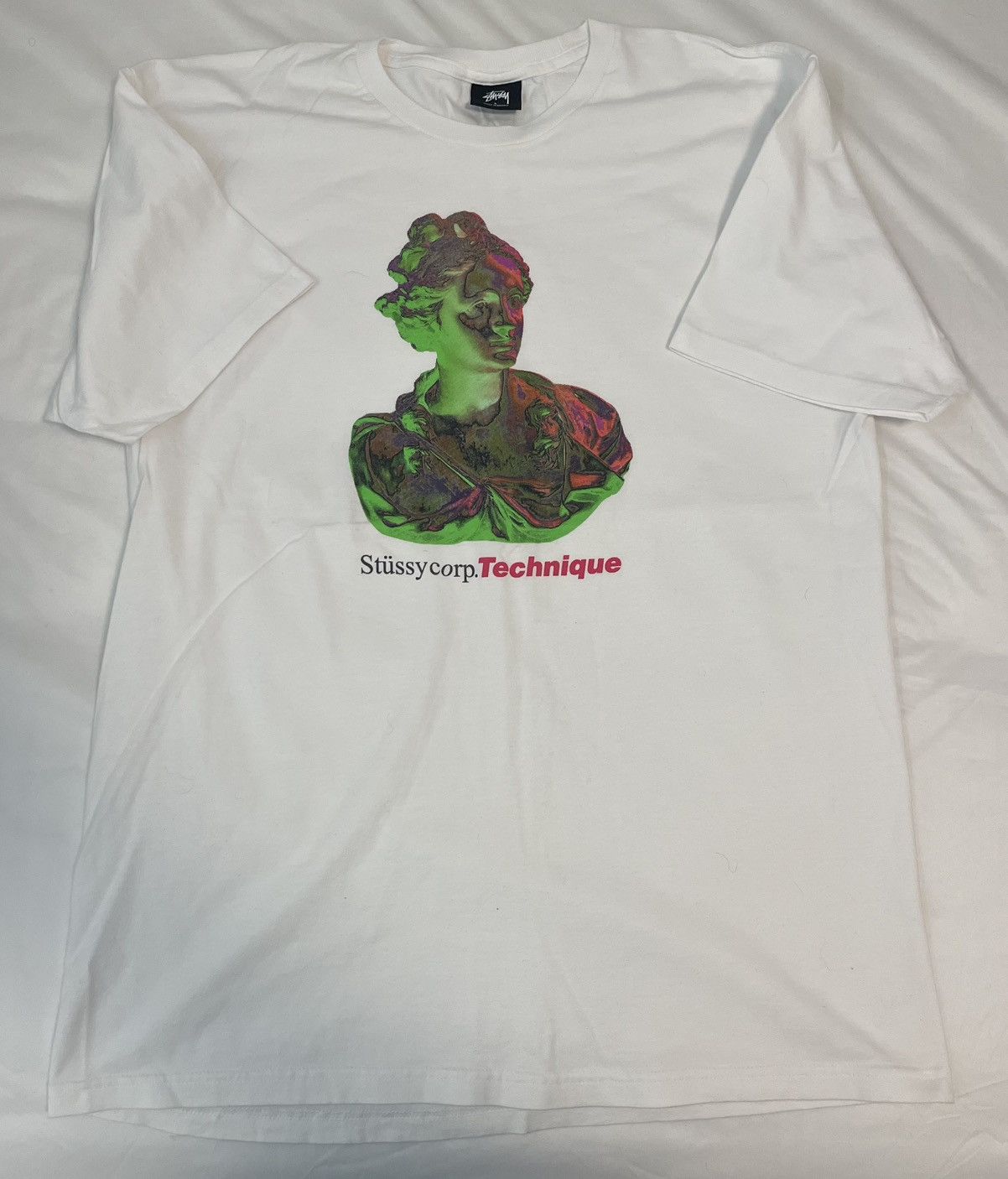 Stussy × Vintage Stussy Corp Technique bust sculpture tee Size US L / EU 52-54 / 3 - 1 Thumbnail