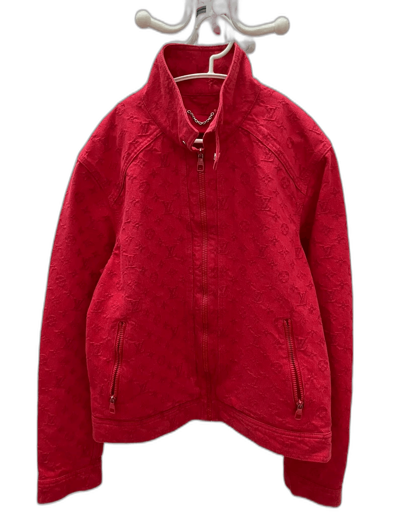 Louis Vuitton Red Logo Jacket Outerwear -2505