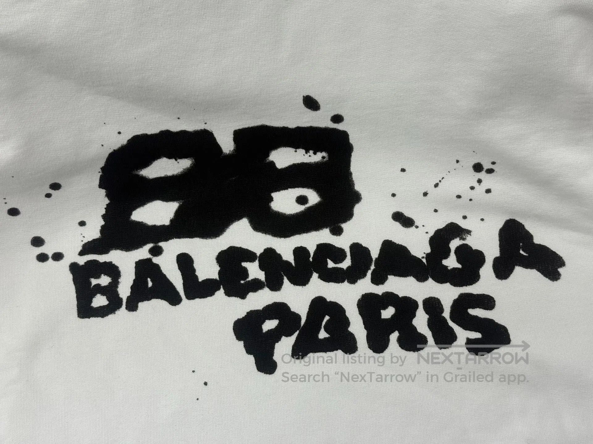 Balenciaga Balenciaga Logo Print White Crewneck Sweatshirt. Size US L / EU 52-54 / 3 - 3 Thumbnail