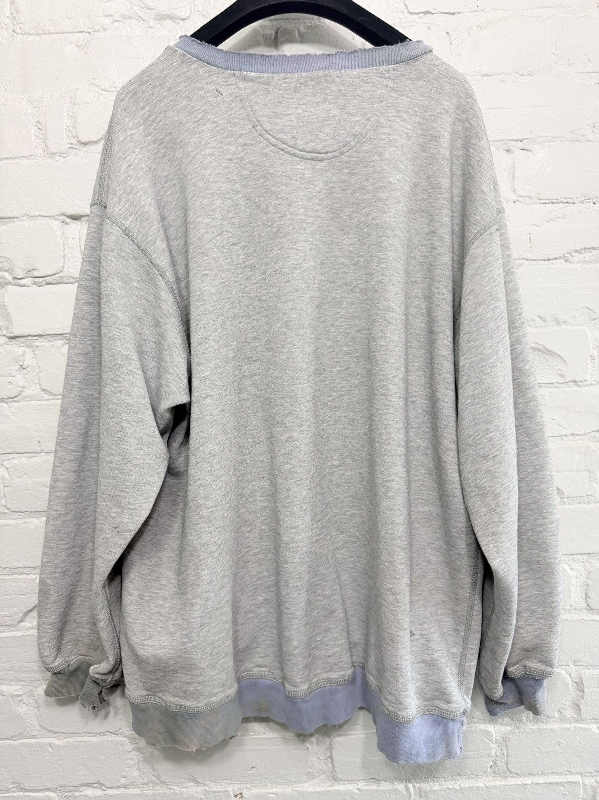Nike Vintage 90's Nike destroyed crewneck Size US XL / EU 56 / 4 - 3 Thumbnail