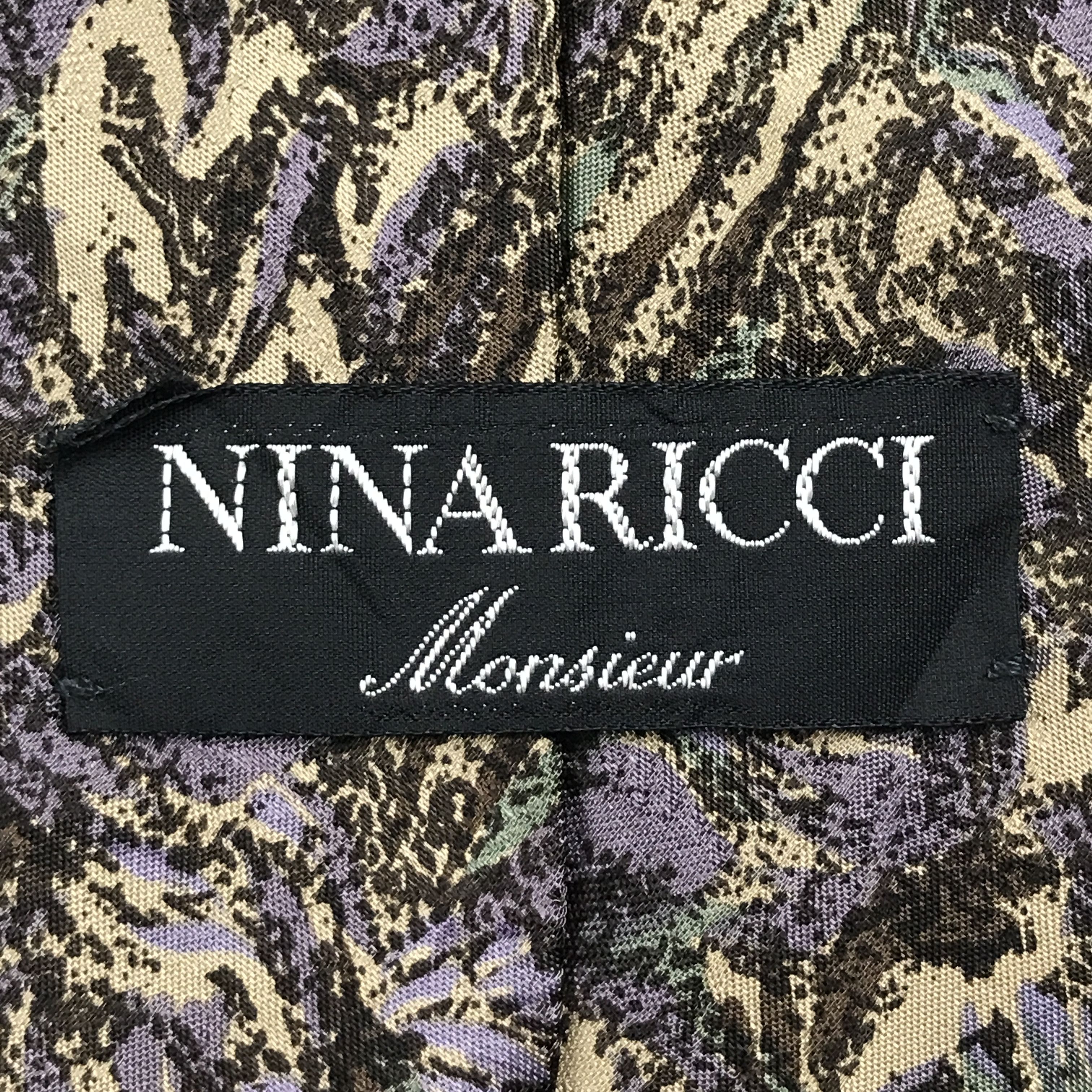 Designer × Vintage Vintage Nina Ricci Silk Necktie Size ONE SIZE - 8 Thumbnail