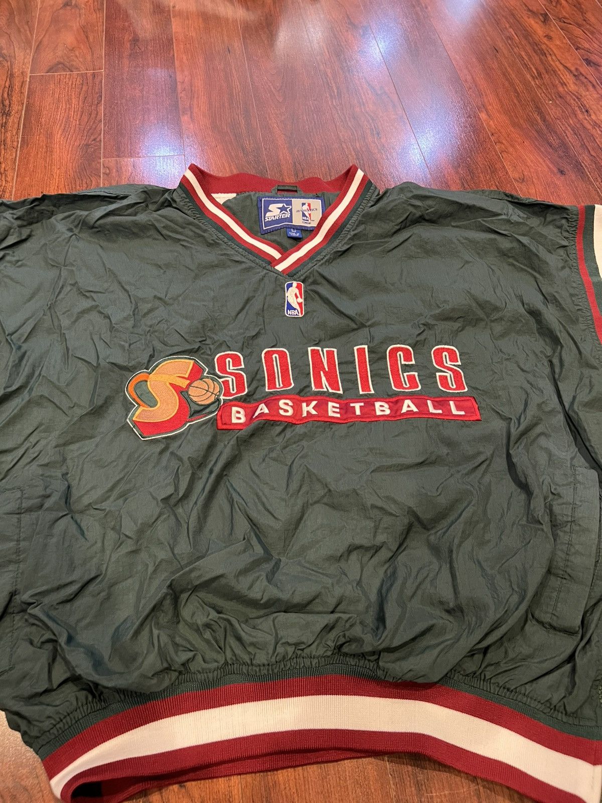 Starter Rare Vintage 90's Seattle Supersonics Starter Windbreaker Size US L / EU 52-54 / 3 - 6 Thumbnail