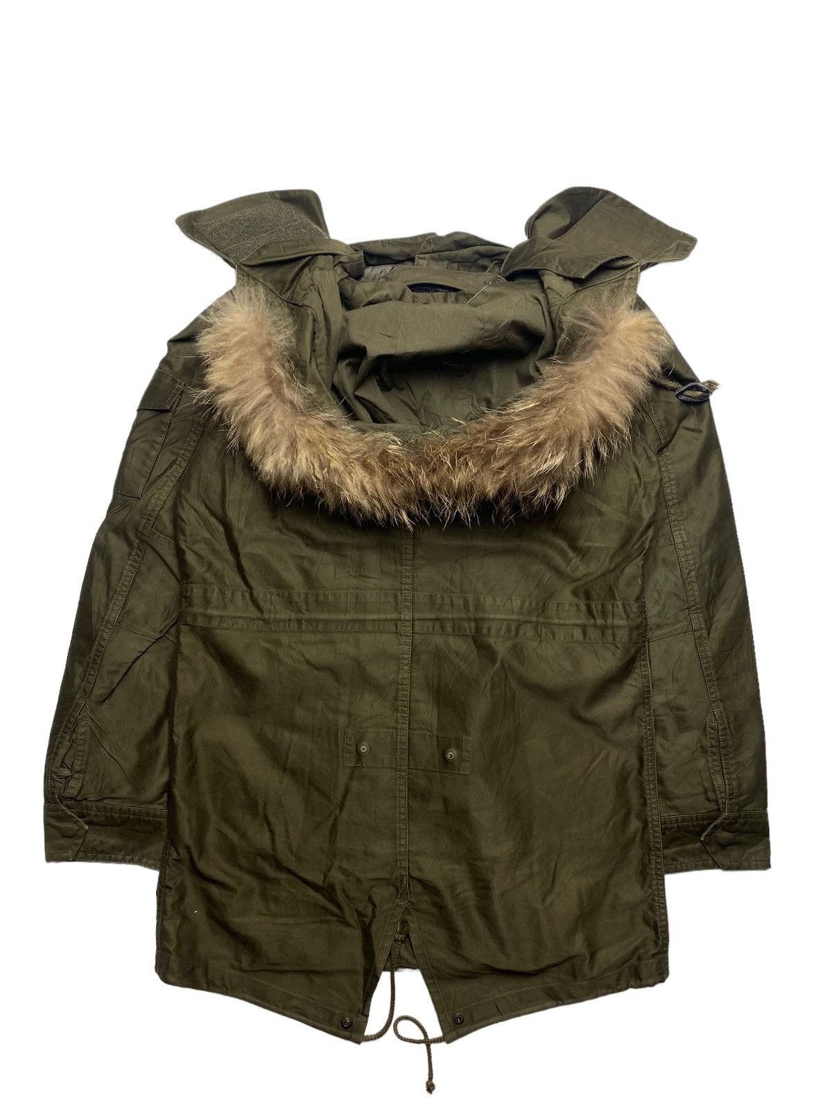 If Six Was Nine × Japanese Brand × Le Grande Bleu (L.G.B.) 2000s Union Station - Fur Raccoon Hoodie Cargo Jacket Size US M / EU 48-50 / 2 - 6 Thumbnail