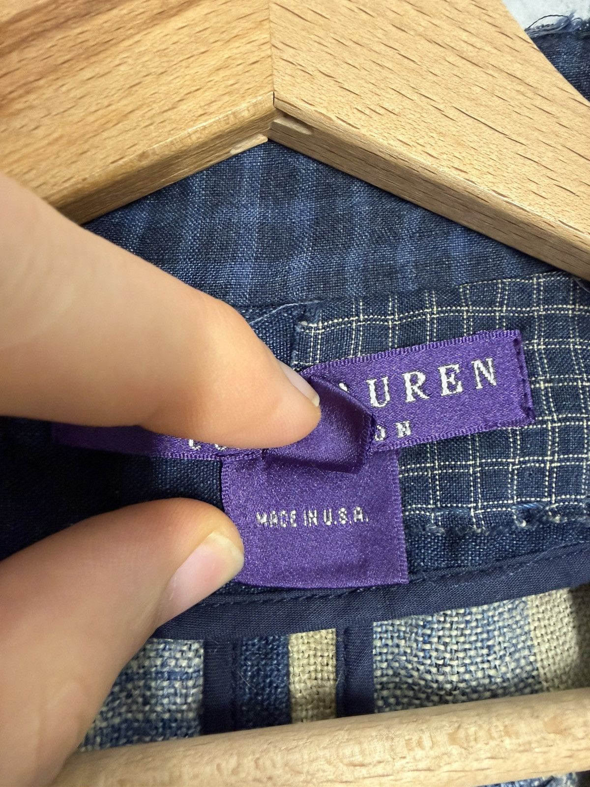 Ralph Lauren Ralph Lauren Collection Purple Linen Country Patched Blazer Size S / US 4 / IT 40 - 7 Thumbnail