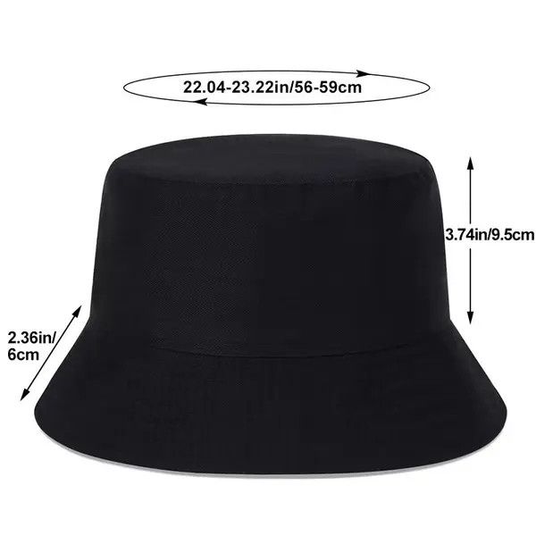 VIBE WHAT Printing Personality Bucket Hat Fisherman Size ONE SIZE - 3 Thumbnail