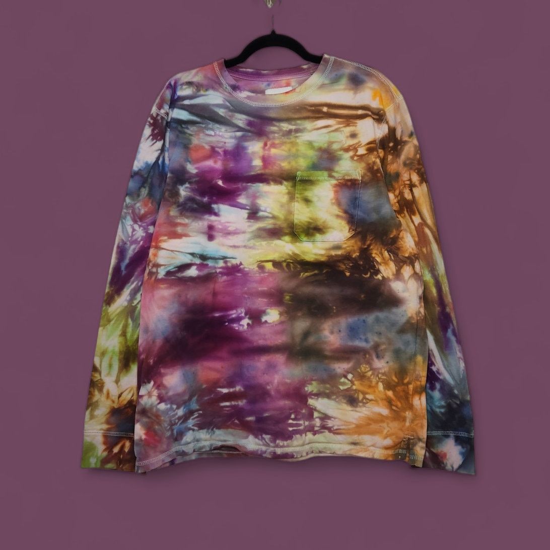 Vintage Custom SNOW Tie Dye Long Sleeve Cobain Grunge 90s Vintage Size US XL / EU 56 / 4 - 1 Thumbnail