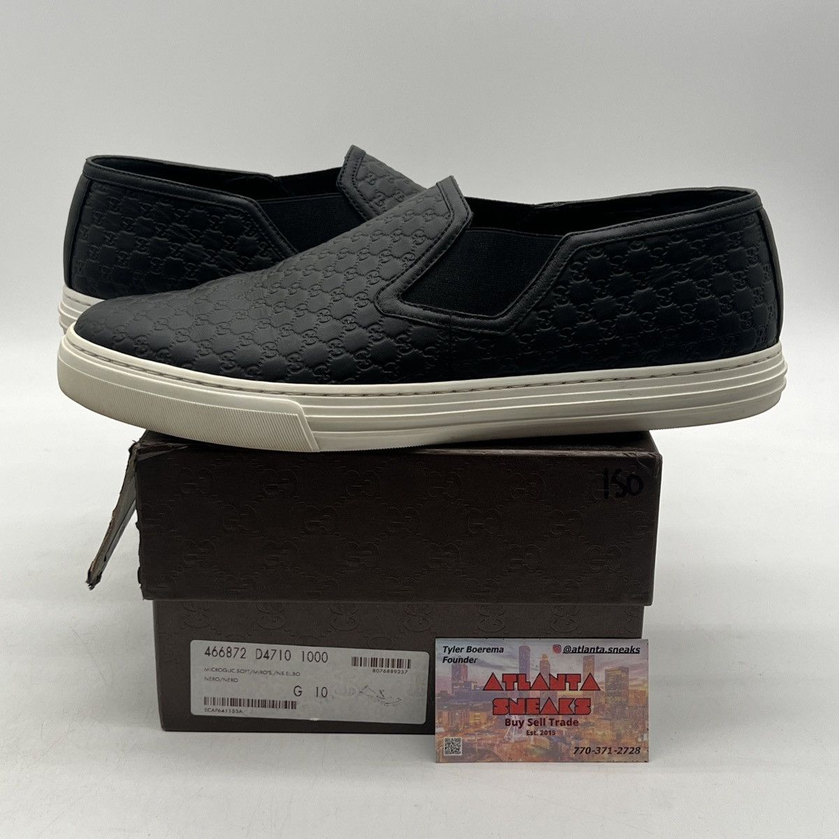 Gucci Gucci slip on black Size US 10 / EU 43 - 1 Thumbnail