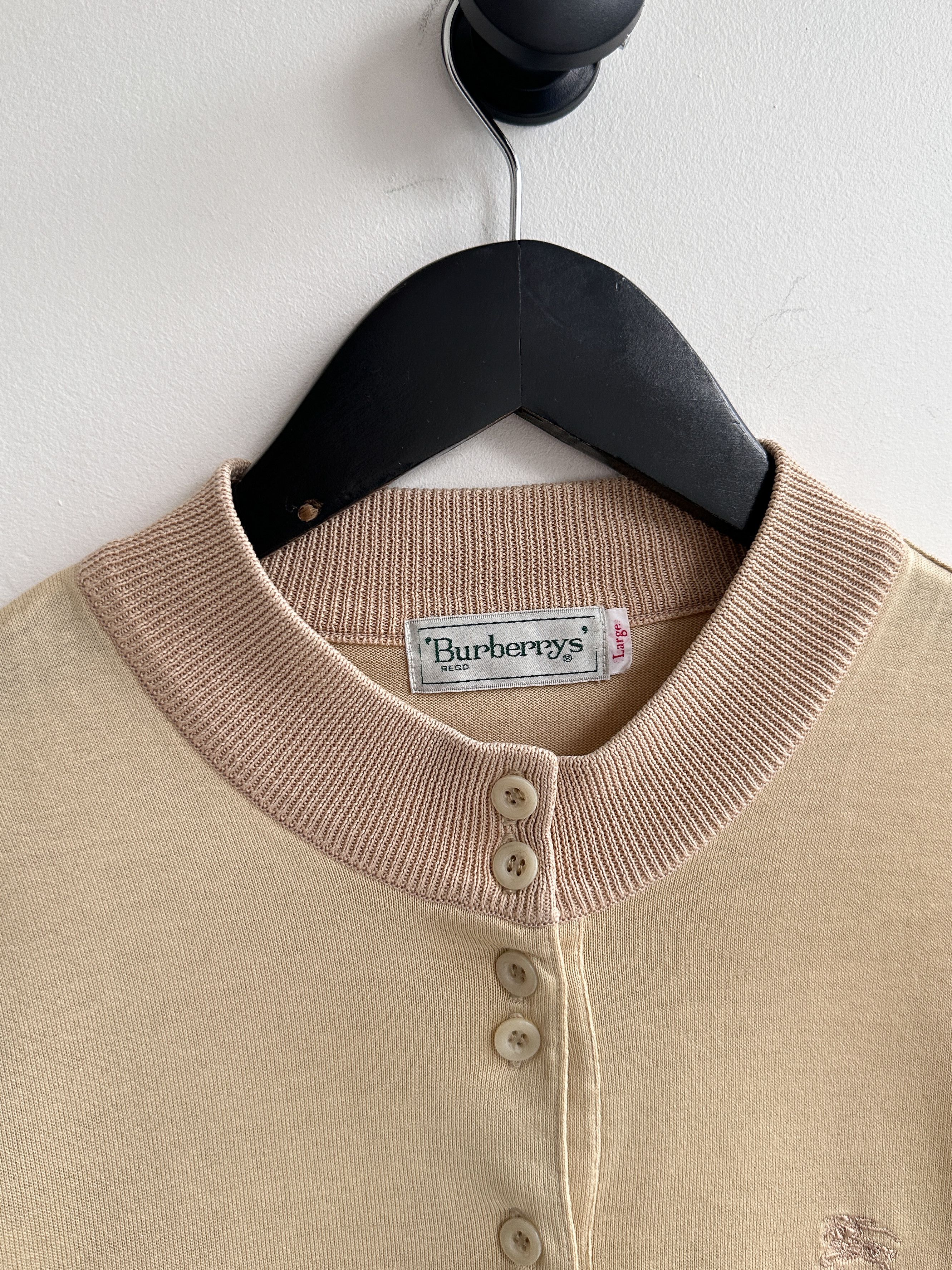Burberry Vintage Burberry Longsleeve Tee Shirt Size L / US 10 / IT 46 - 6 Thumbnail