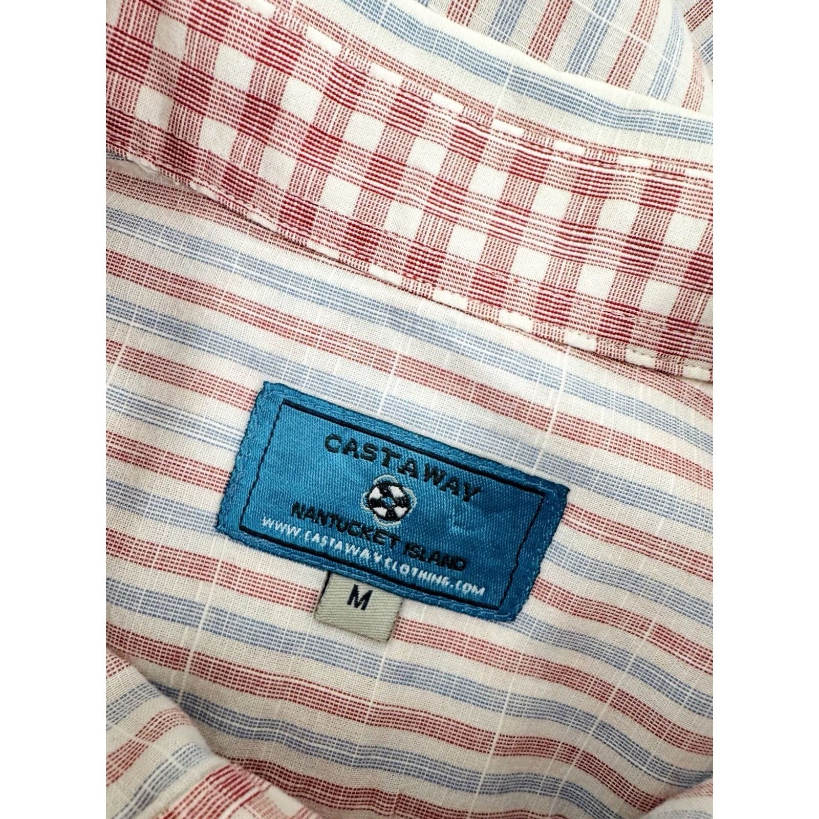 Alife Castaway Shirt Mens M Red Nantucket Embroidered Life Saver Logo Striped EXCELLENT Size US M / EU 48-50 / 2 - 5 Thumbnail