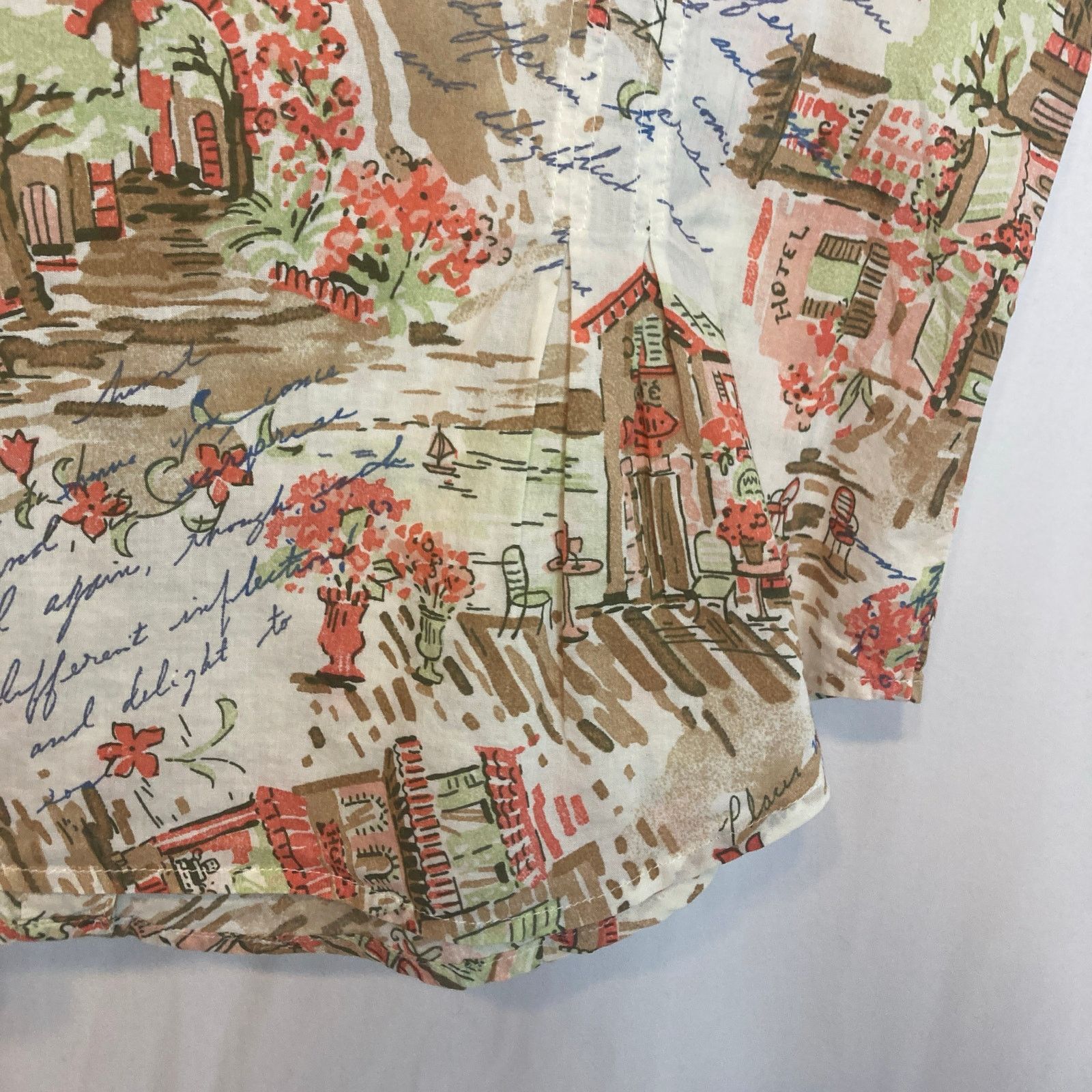 Jones New York Jones New York Sport Cotton Cap Sleeve Button Blouse Top Size M / US 6-8 / IT 42-44 - 10 Thumbnail