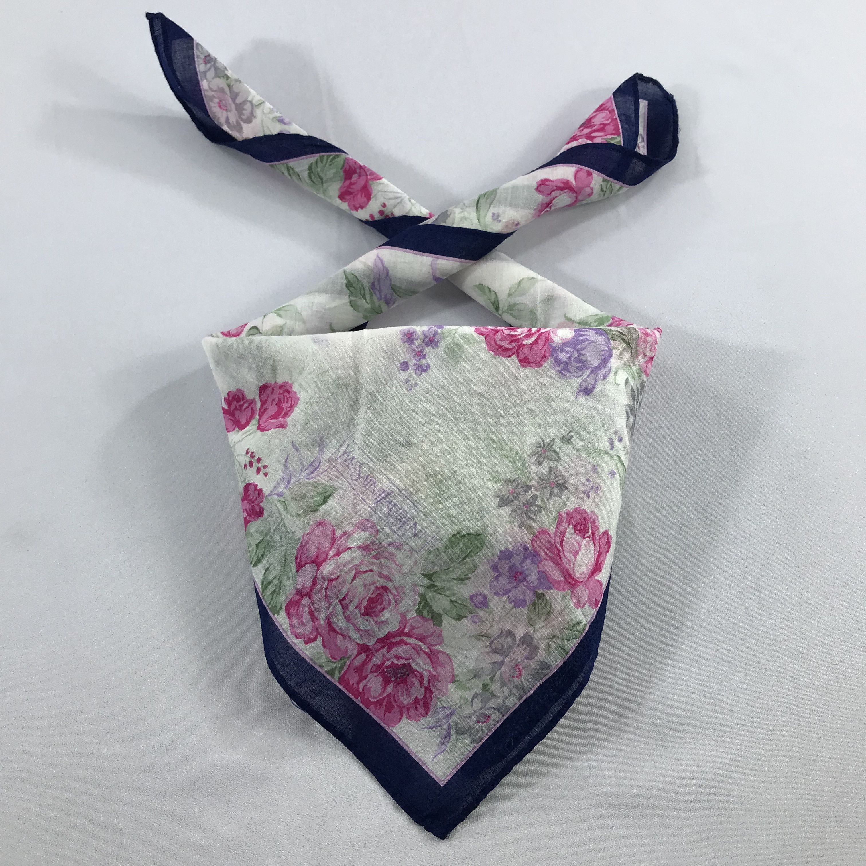 Vintage × Yves Saint Laurent Yves Saint Laurent Bandana / Handkerchief/Neckerchief -S2559 Size ONE SIZE - 3 Thumbnail