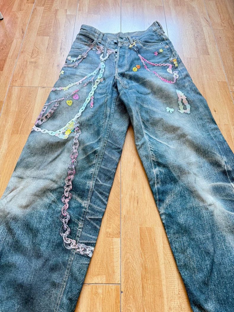 Acne Studios Acne Studios Blue chain jeans Size US 32 / EU 48 - 1 Thumbnail