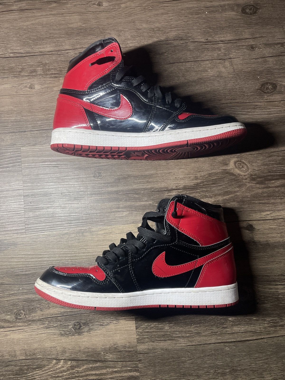 Jordan Brand Jordan 1 Retro High OG Patent Bred Size US 10 / EU 43 - 2 Thumbnail