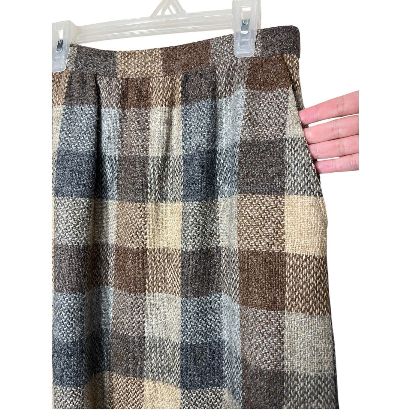 Other Vintage Country Suburbans Wool Blend Plaid Skirt Size 10 Size 32" / US 10 / IT 46 - 3 Thumbnail