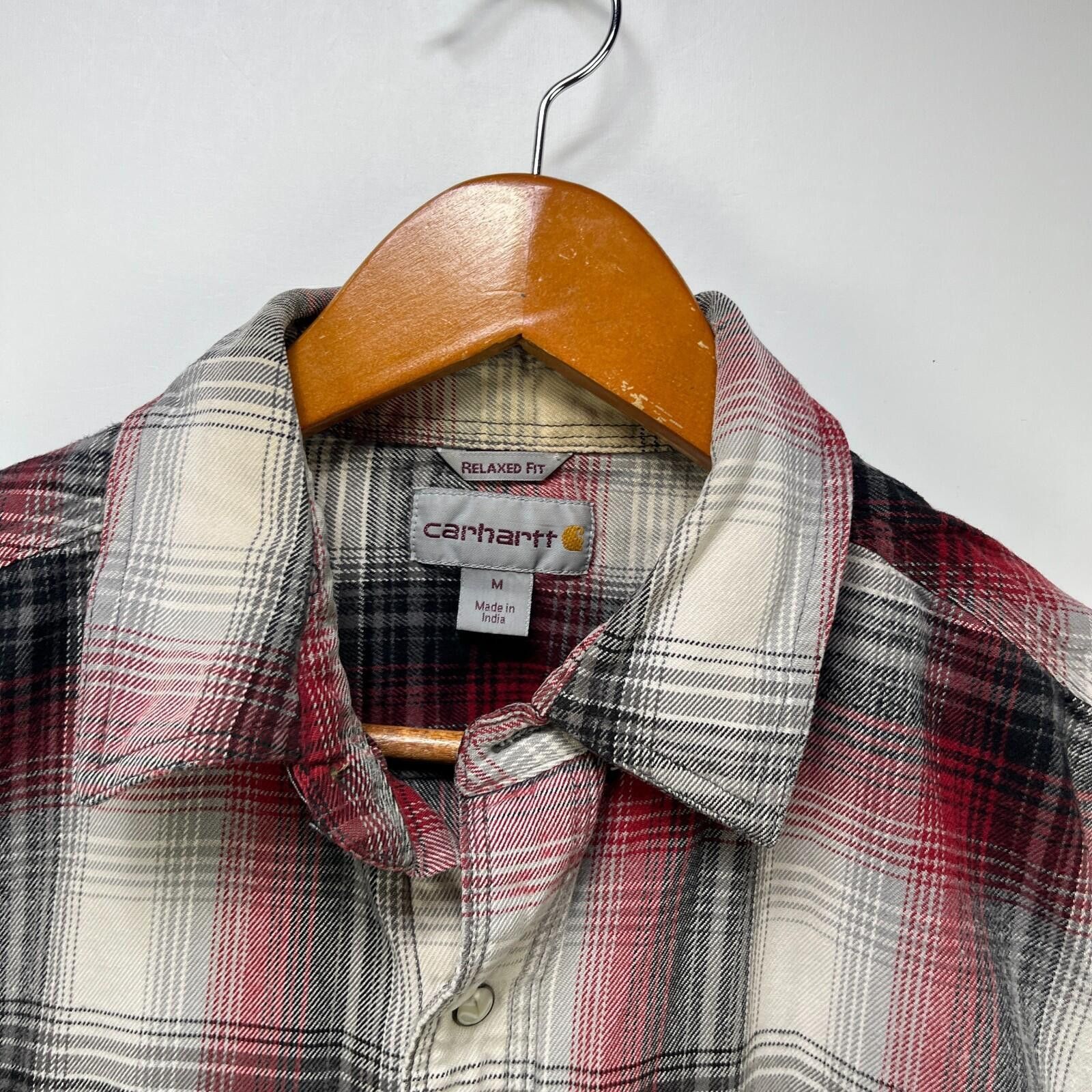 Carhartt Vintage Carhartt Plaid Pearl Snap Button Up Shirt Medium Size US M / EU 48-50 / 2 - 4 Thumbnail