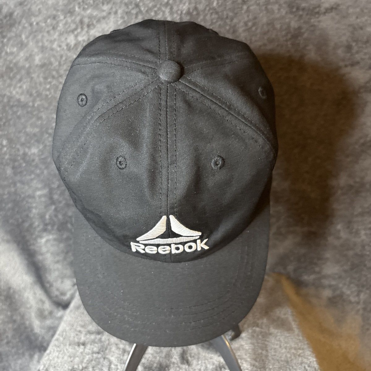 Reebok Reebok Hat Cap Strapback Black Sports Runner Mens Size ONE SIZE - 9 Thumbnail