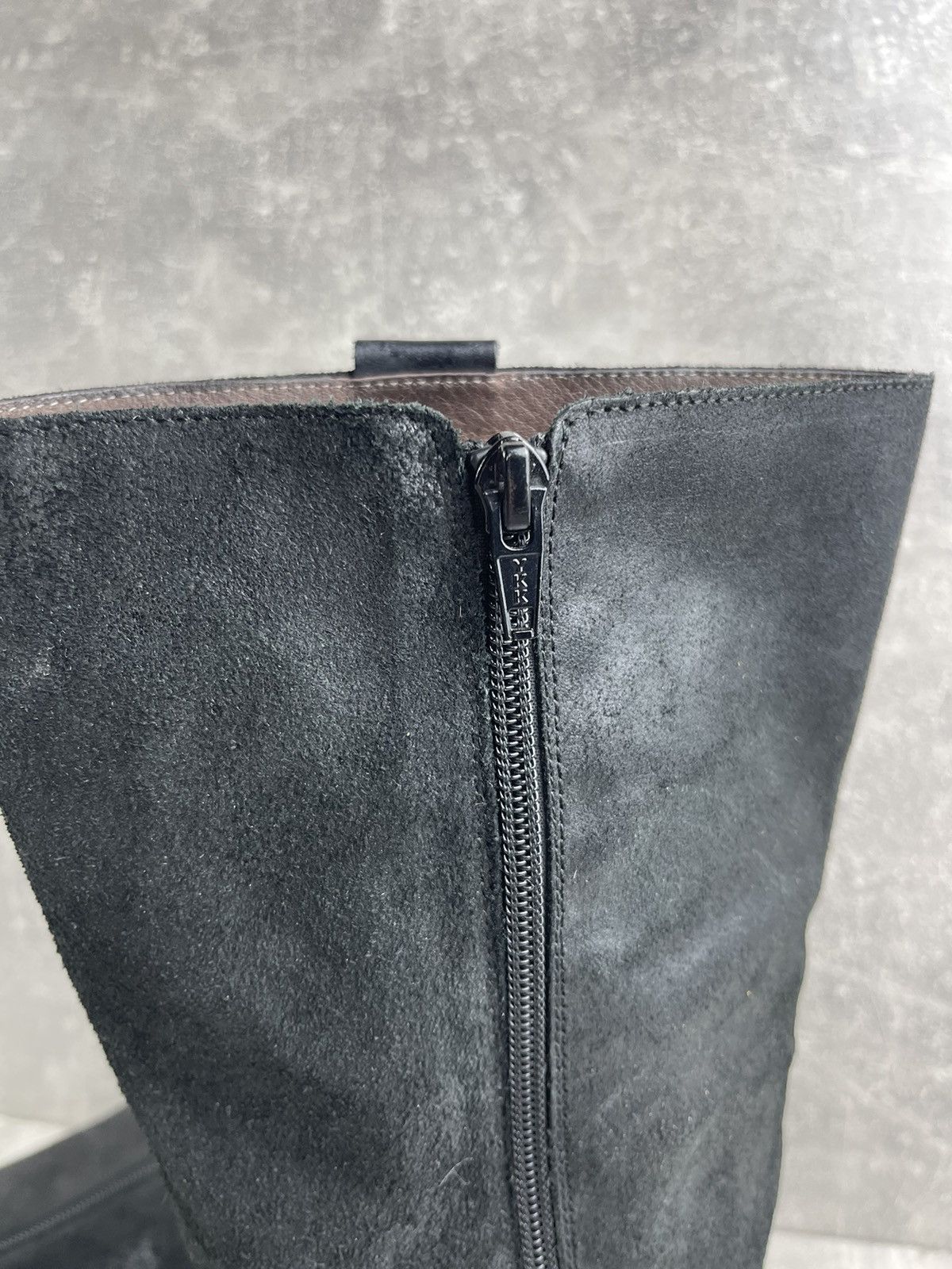 Genuine Leather Wonders Matte Black Genuine Suede Mid Calf Boots Size US 8 / EU 41 - 10 Thumbnail