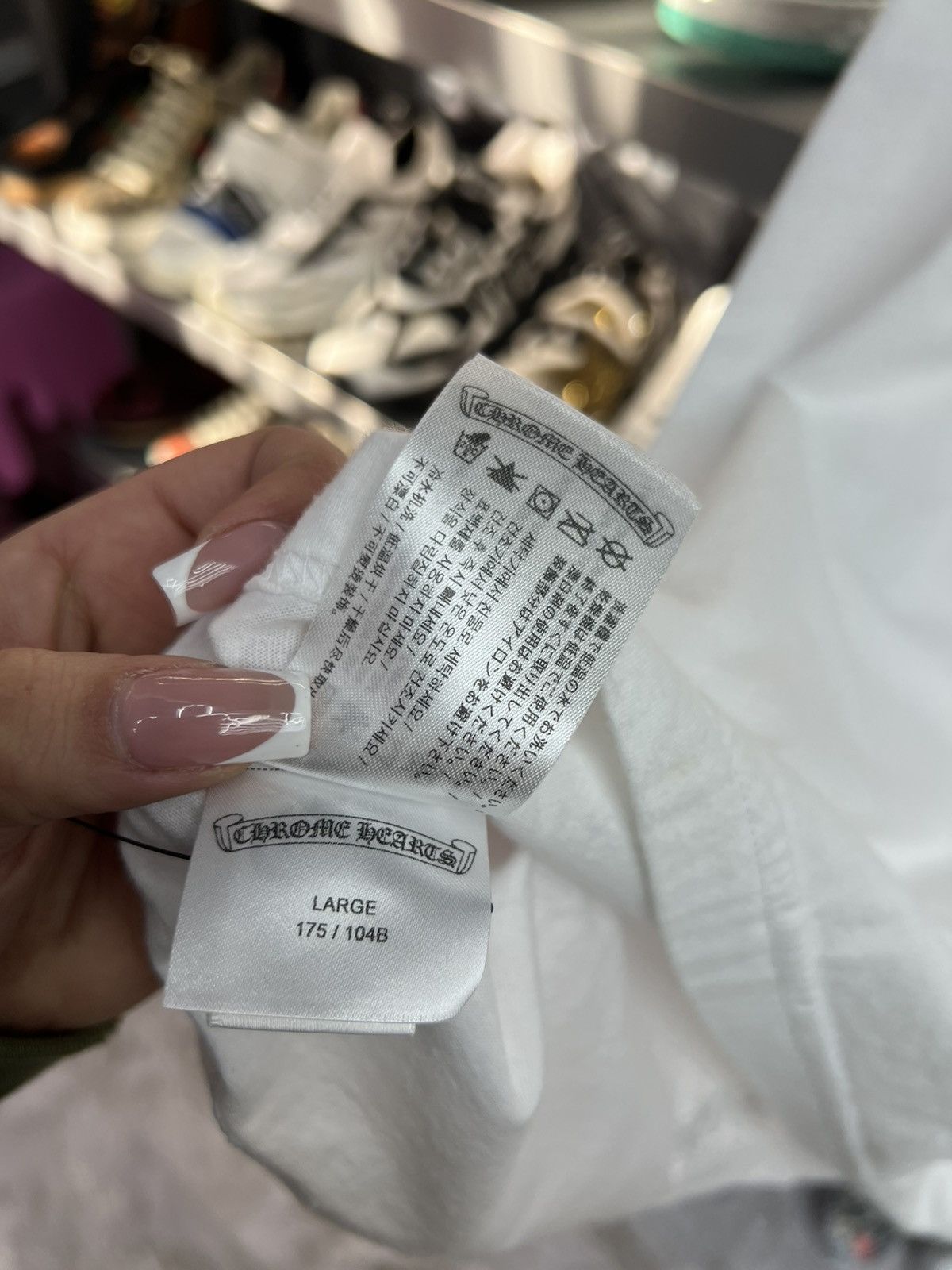 Chrome Hearts Chrome Hearts Las Vegas White Tee Size US L / EU 52-54 / 3 - 7 Thumbnail